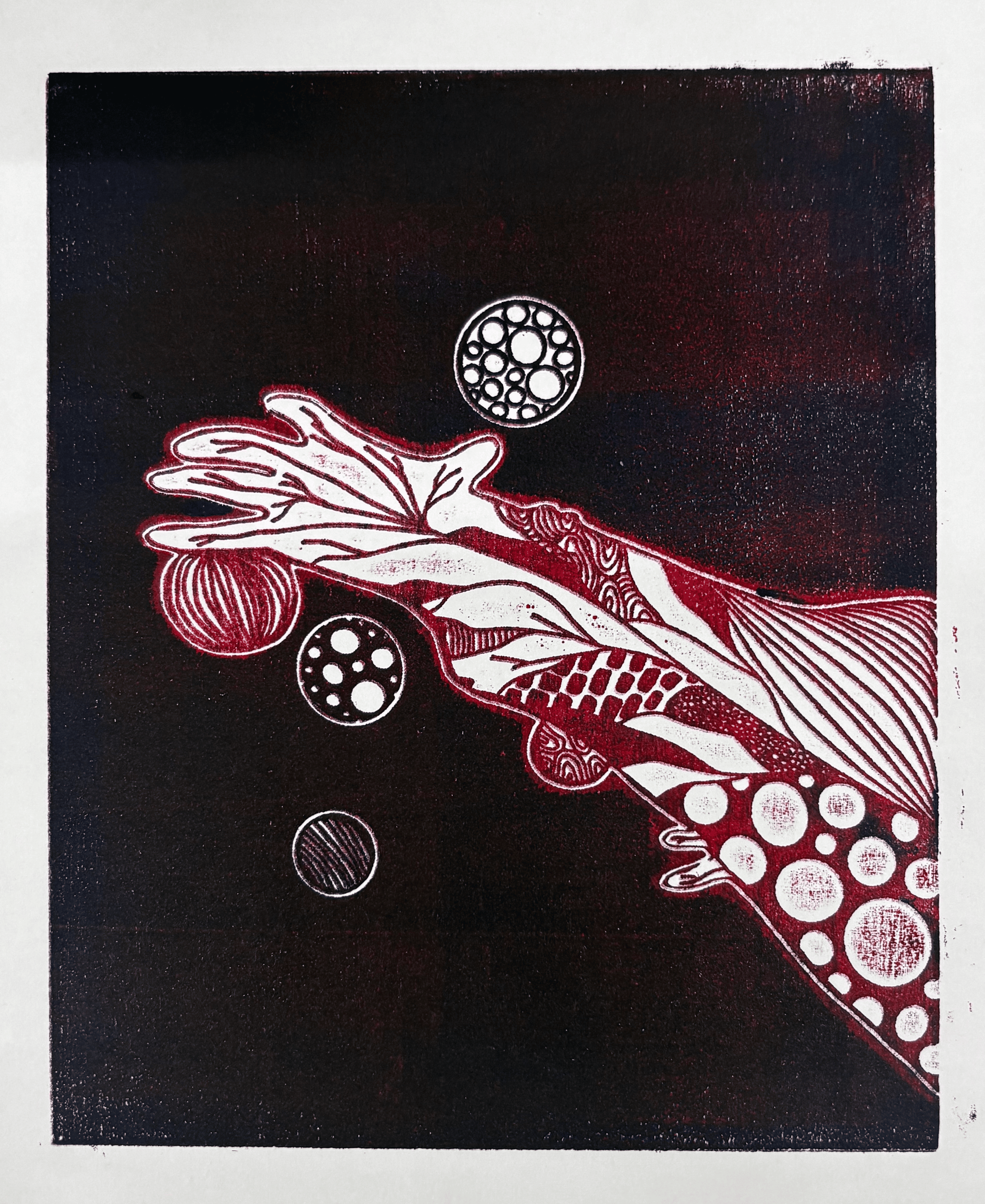 Laser Cut Wood Block Print (2/3)