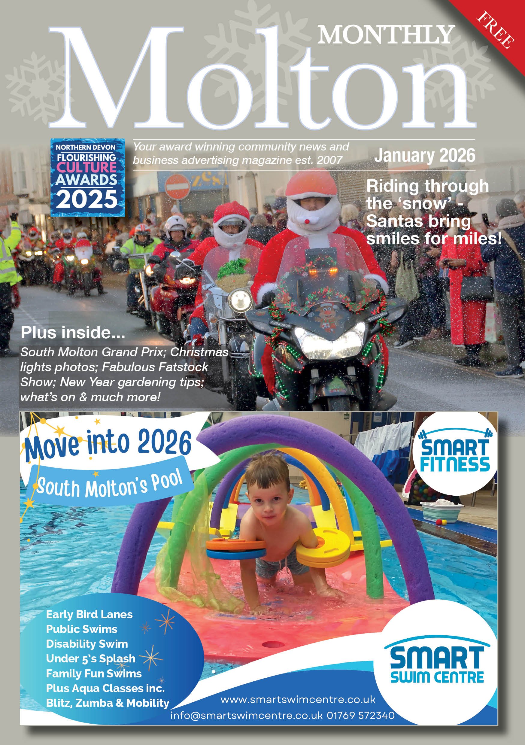 January 2026 Molton Monthly Magazine Santas on Bikes