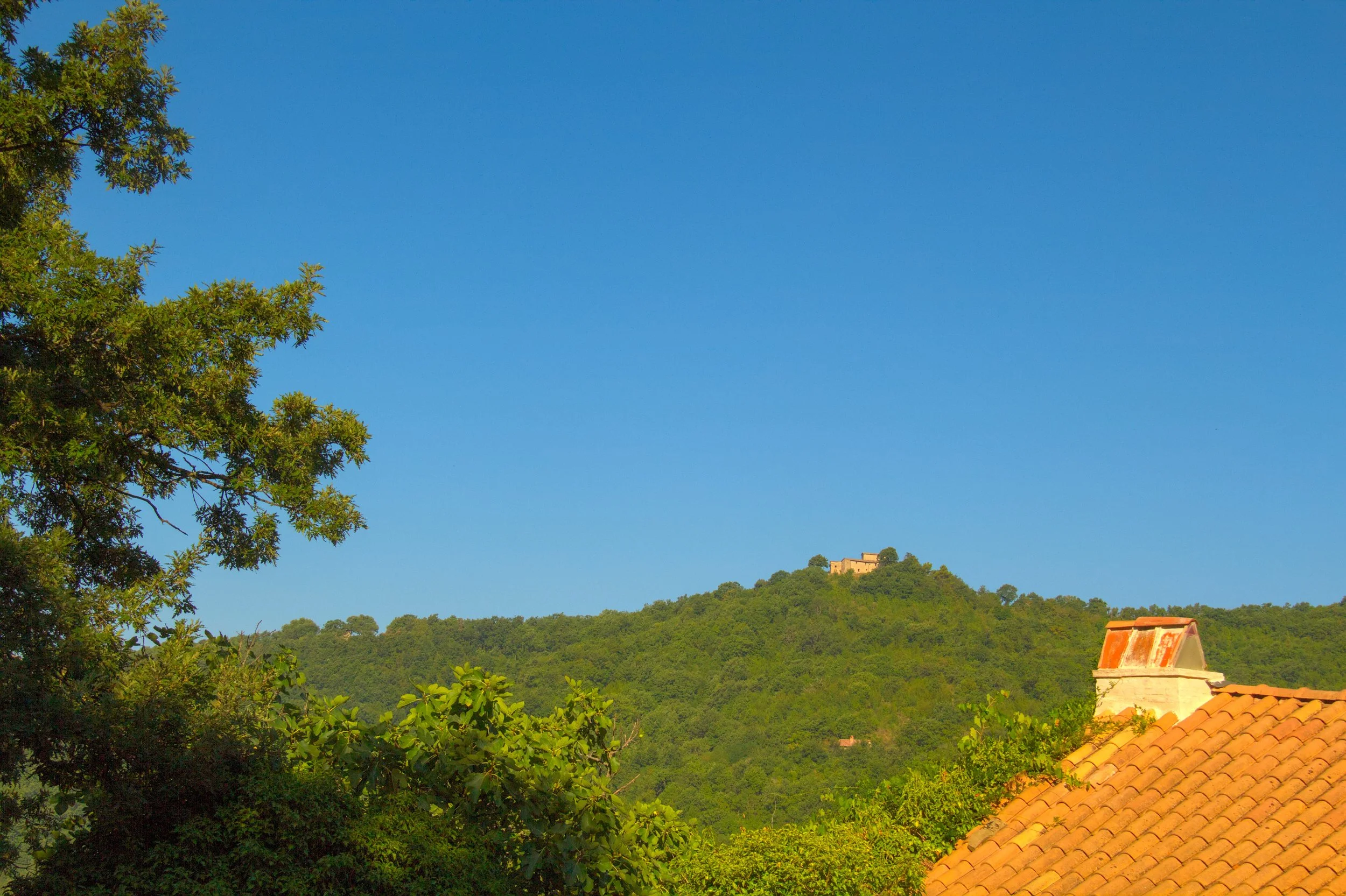 Looking across to the 11th Century castle of Frecco.