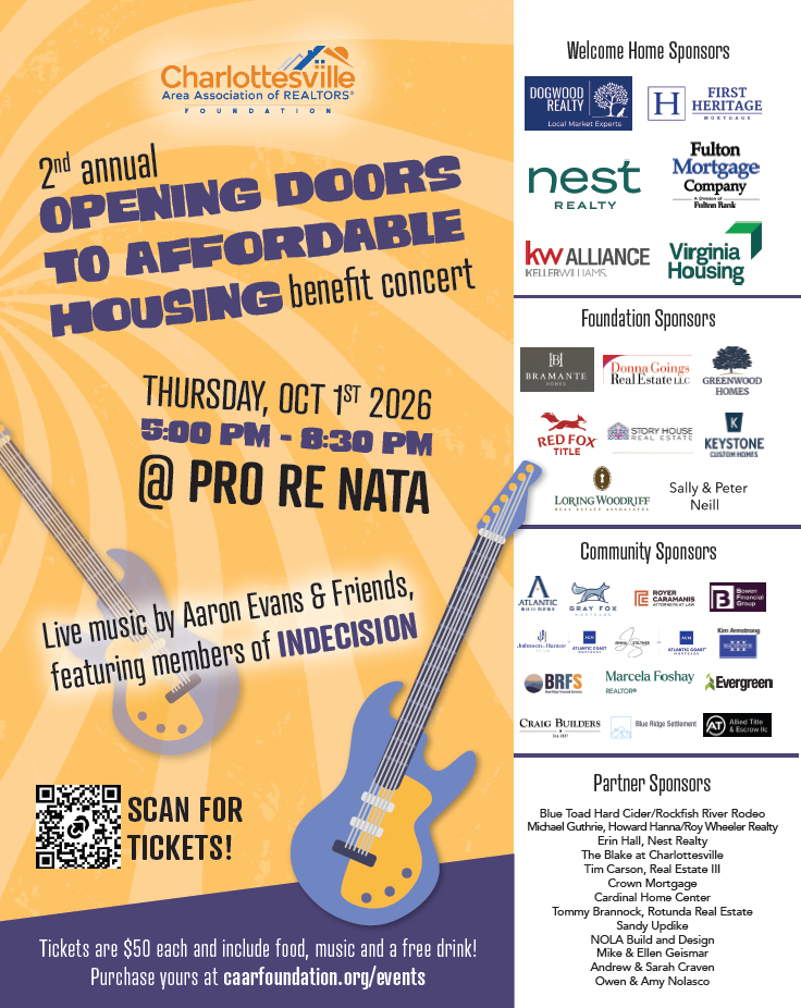 2nd Annual “Opening Doors to Affordable Housing” Benefit Concert