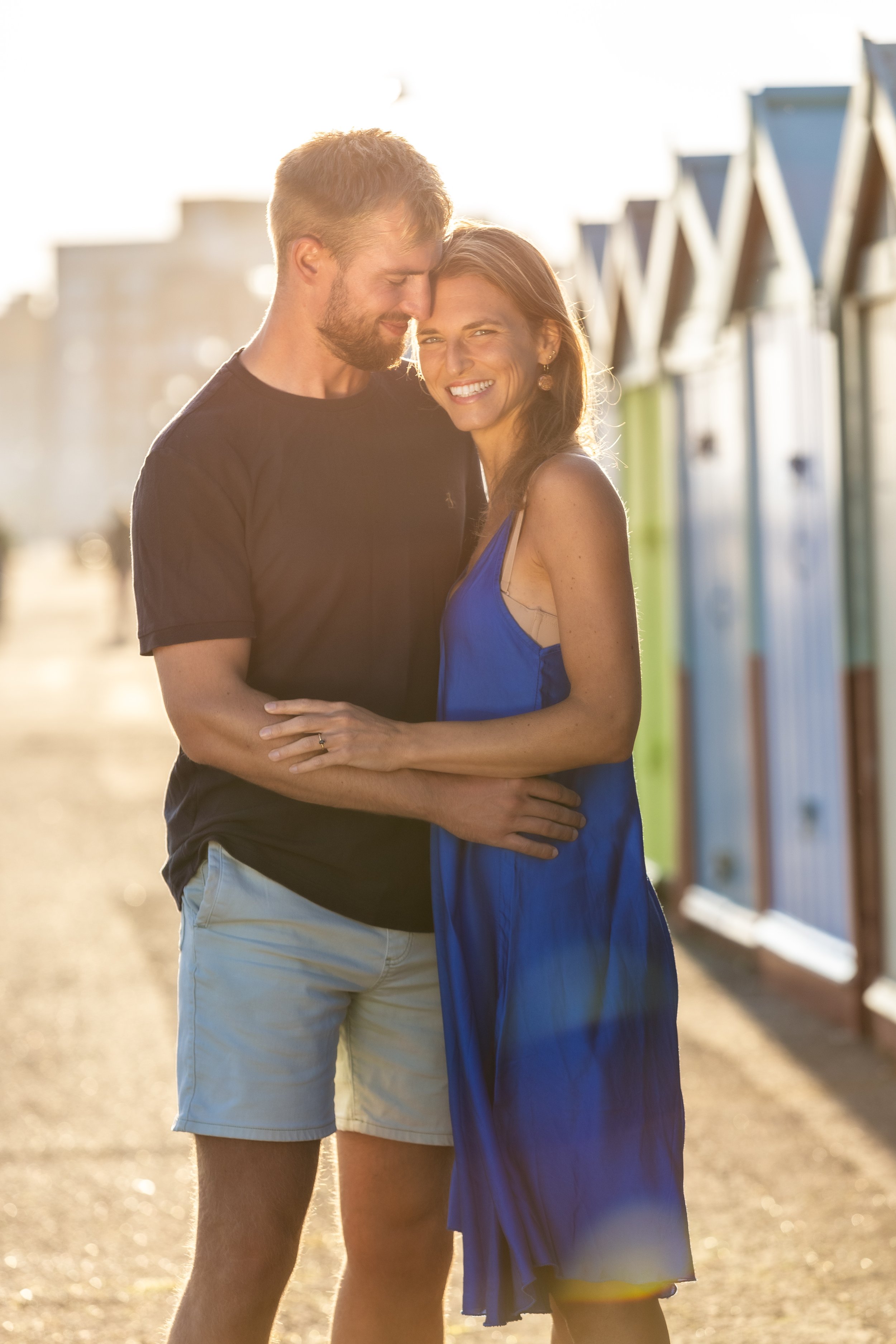 Engagement photoshoot in Hove by the beach