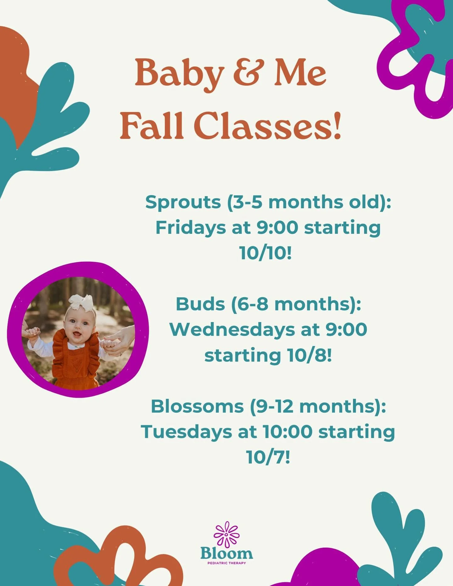 Baby&amp;Me Classes are BACK! Join us for a 4 week series designed to empower parents and teach you hands on skills to support your baby&rsquo;s development! 💪

Our classes are led by Dr. Naty, a Board Certified Pediatric Specialist, so you can get 