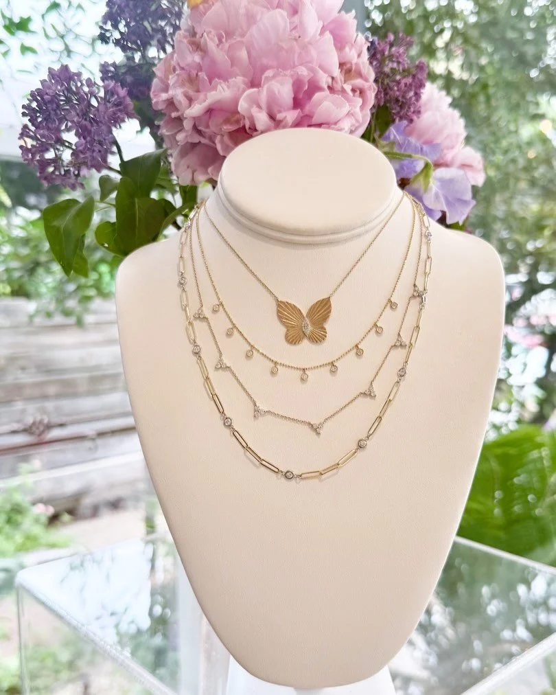 Mother&rsquo;s Day is almost here! Come in and get a little sparkle for the woman who deserves the world. 💎💕🥂🦋

Open 11-5pm through Saturday! Closed Sunday.🌸💝