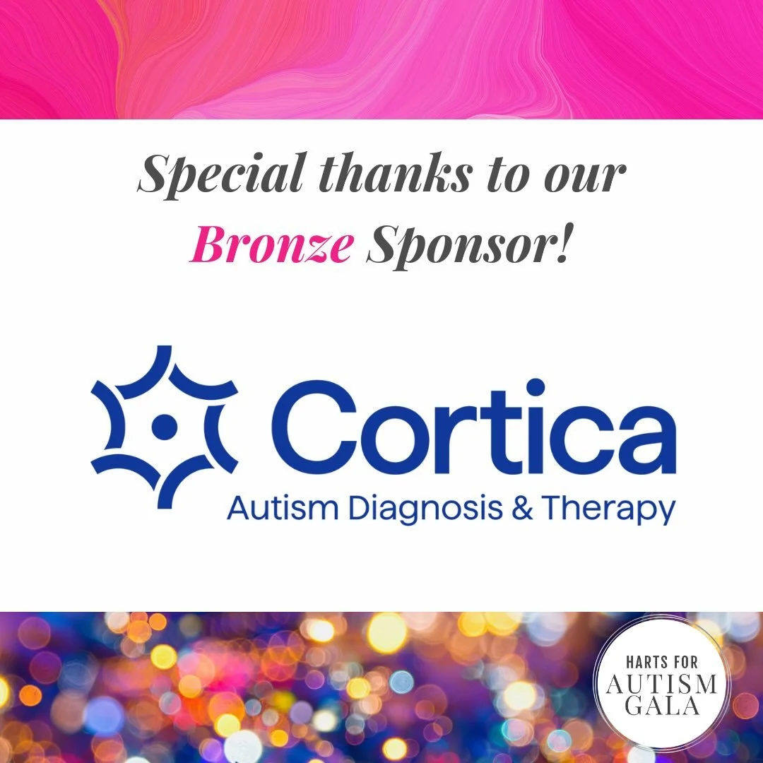We are grateful to have Cortica as a Bronze Sponsor for this year&rsquo;s Harts for Autism Gala. As part of the autism support community, their involvement builds bridges to services for Autistic individuals and their families. Their integrated care 