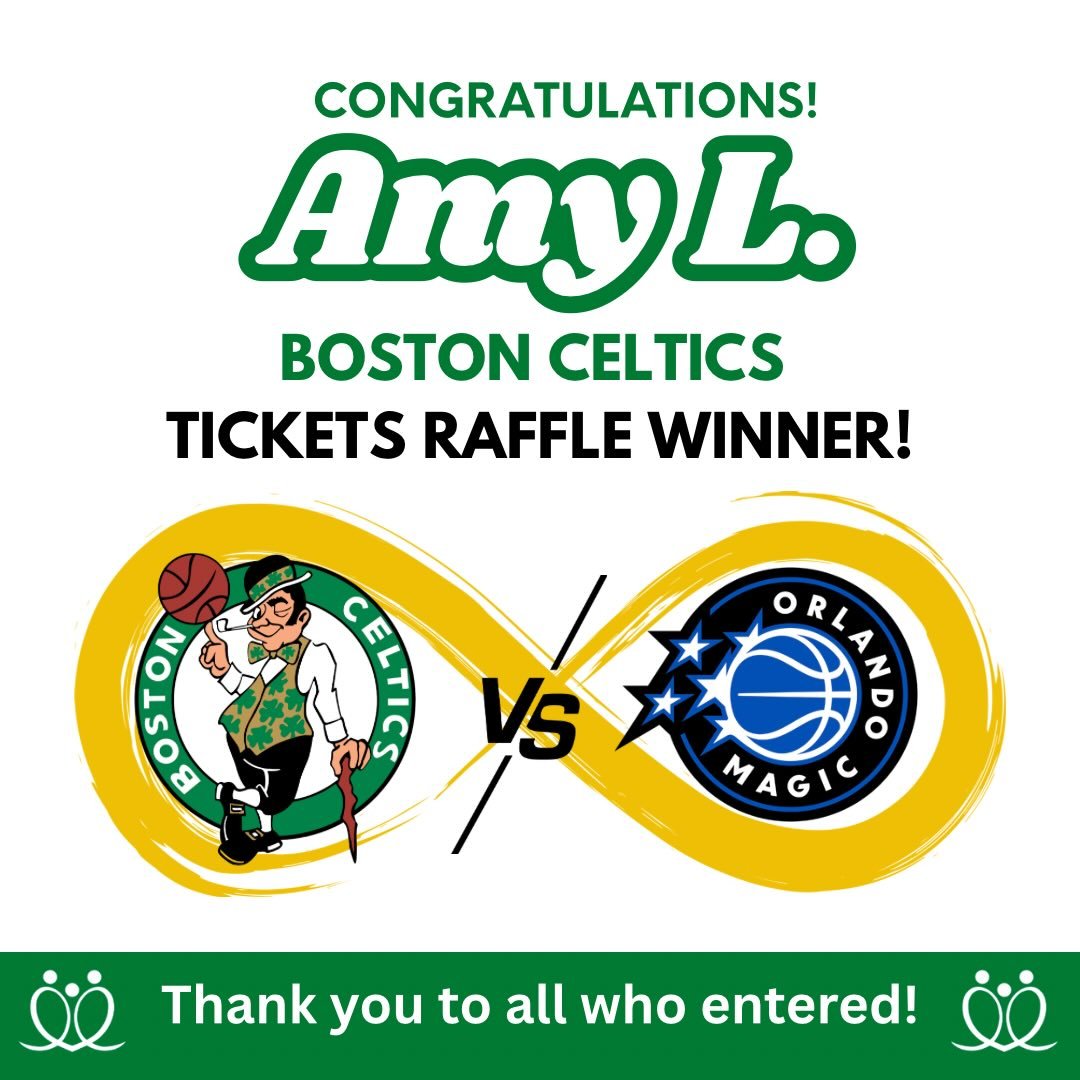 Congratulations to Amy L, the winner of our Boston Celtics tickets raffle! A big thanks to everyone who entered. We truly appreciate the support!

#raisingharts #bostonceltics #autismacceptancemonth #rafflewinner #findyourpeople