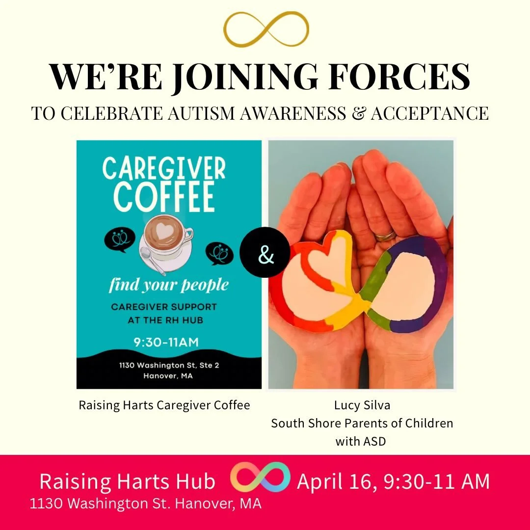 Thursday is a full day of connection with Raising Harts!

Join us in the morning for our in person Coffee Collab, a space to gather, share, and support one another. 
Register: https://form.jotform.com/260845439235159

Then come back in the evening fo
