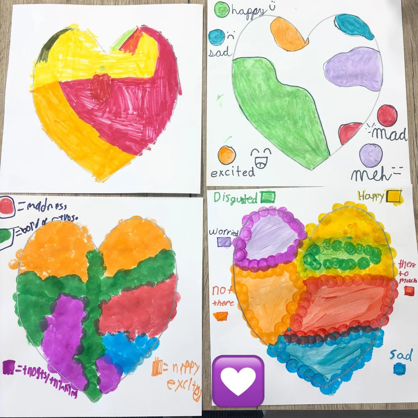 We kicked off our spring session of sibling groups over the weekend! We were excited to see familiar faces again and to meet some new friends, too.

This week, after our check-ins, we reflected on the feelings we hold in our hearts and brought them t