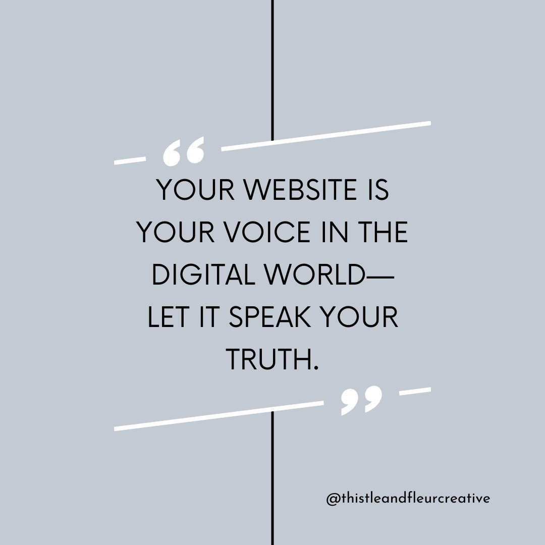 Your website speaks for you, even when you&rsquo;re not around. 

Does it represent your truth? If not, let's give it a voice that speaks to the right people! 🗣️💬 

#websitepresence #speakyourtruth #webdesigners