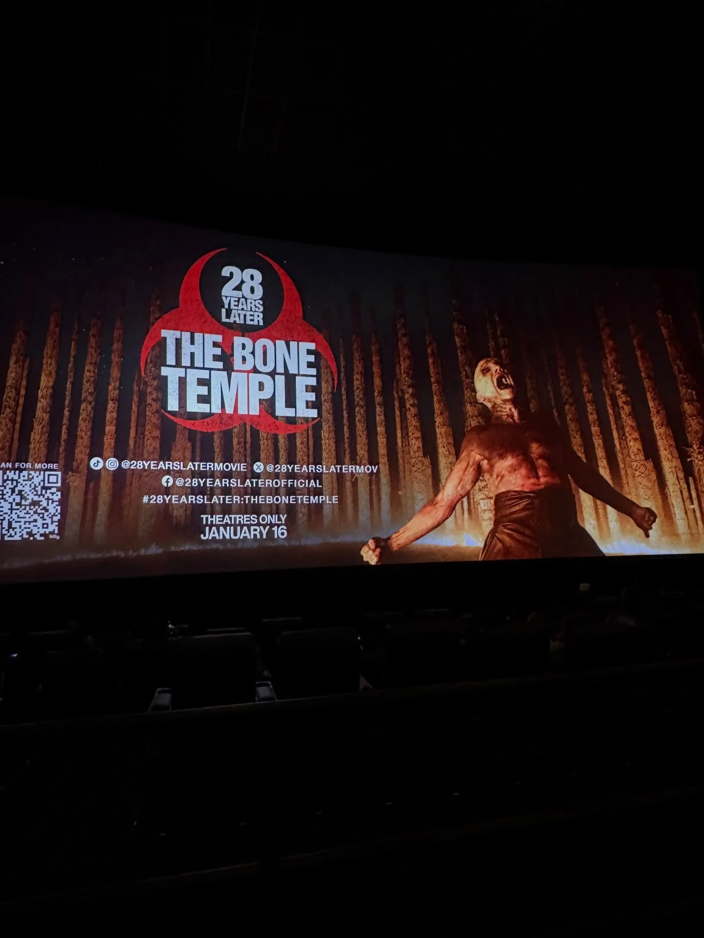 Time for the next chapter. ☠️
Now watching - #28YearsLater The Bone Temple