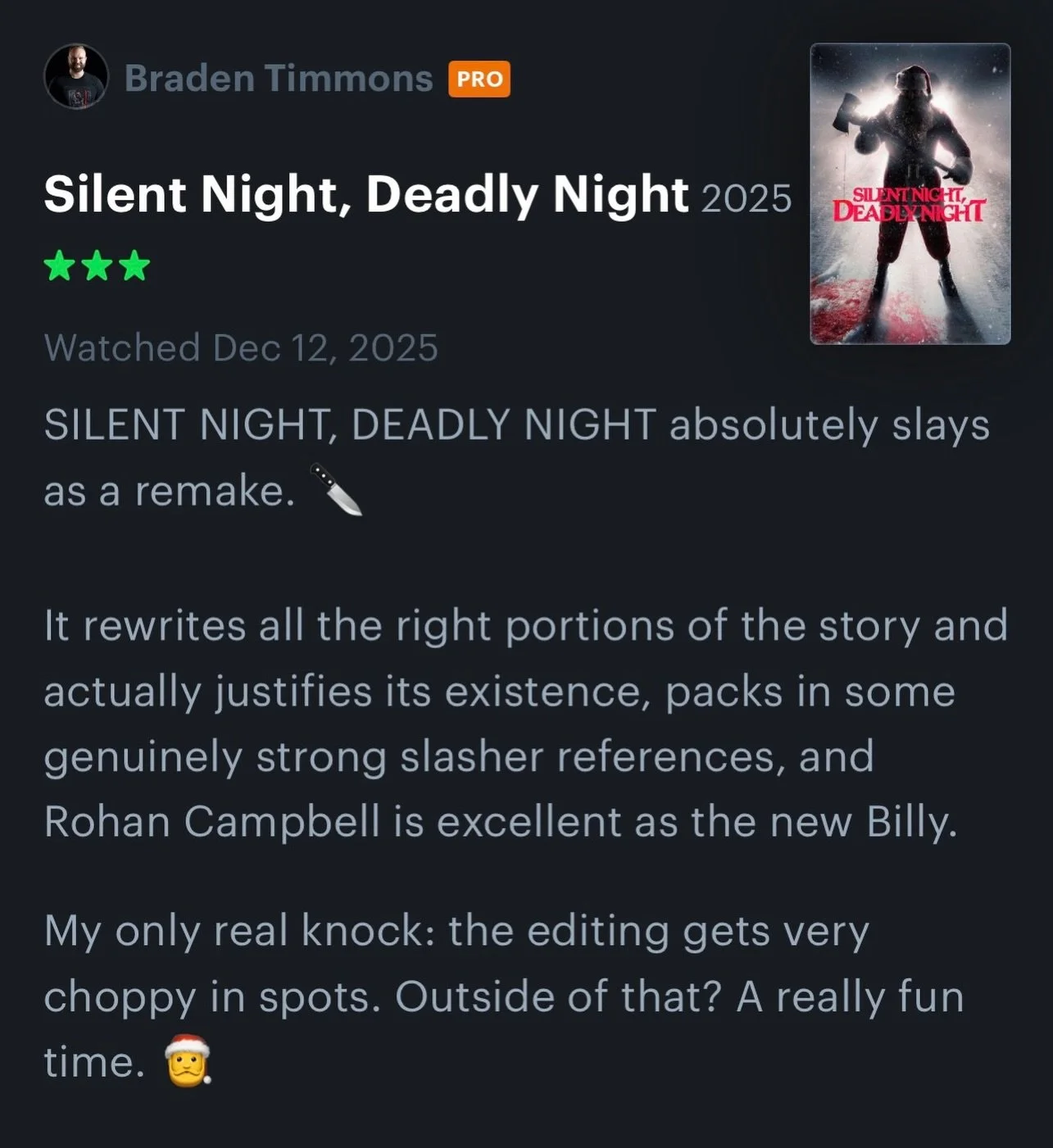 #silentnightdeadlynight