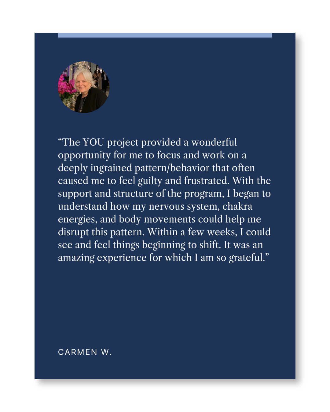 Quote about deep inner work, nervous system education, and trauma-informed somatic movement, praising Brenda and Jenn's work.