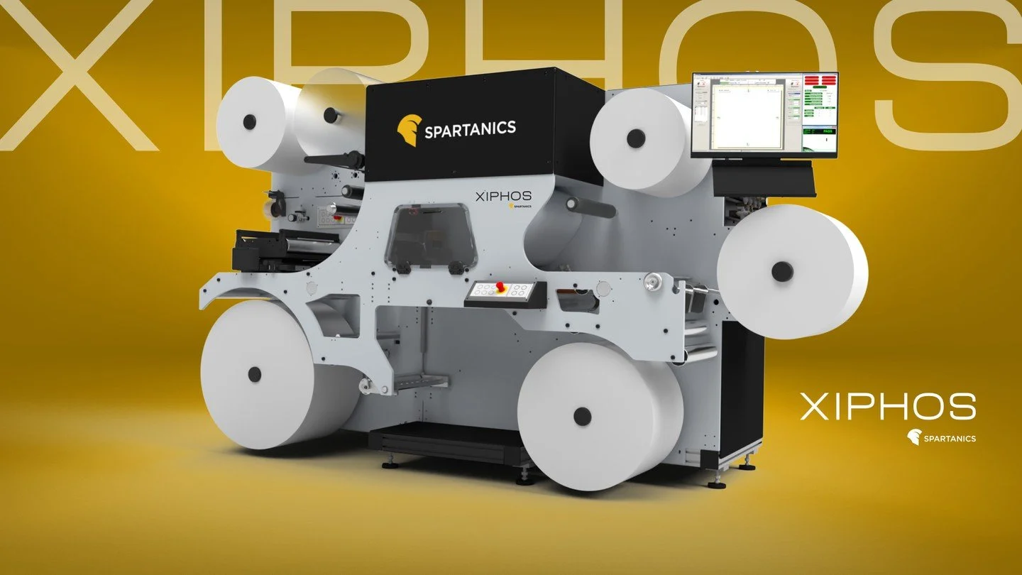 Leading the way in label production technology.

The XIPHOS Compact Laser System helps you stay competitive and succeed.

Functionality and profitability matter most in the label-making business. The Spartanics XIPHOS Compact Laser System is an inlin