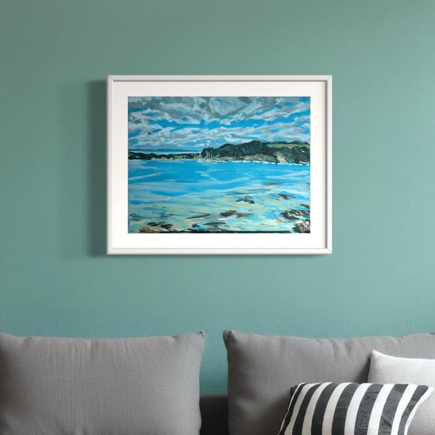 The Yacht Club

This piece came out of time spent on the coast, mostly from runs along the coast path from St Just in Roseland. 

I&rsquo;m always interested in what&rsquo;s going on, the small movements and details on a calm day. The water gently la