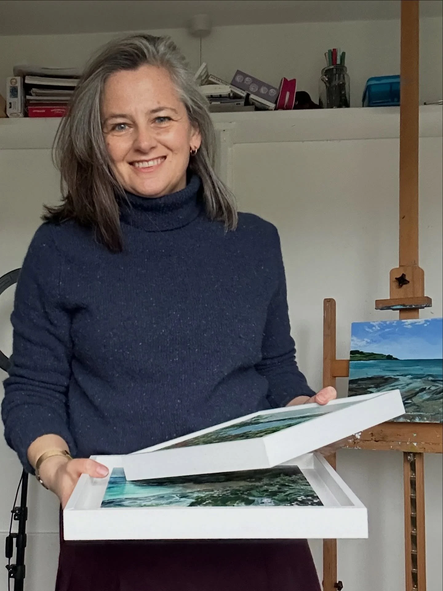 All the excitement and satisfaction of curating, creating and spending in the studio putting together a collection. 

The process of deciding what to paint, which locations and how they tie together has been integral to my new collection. The quiet t