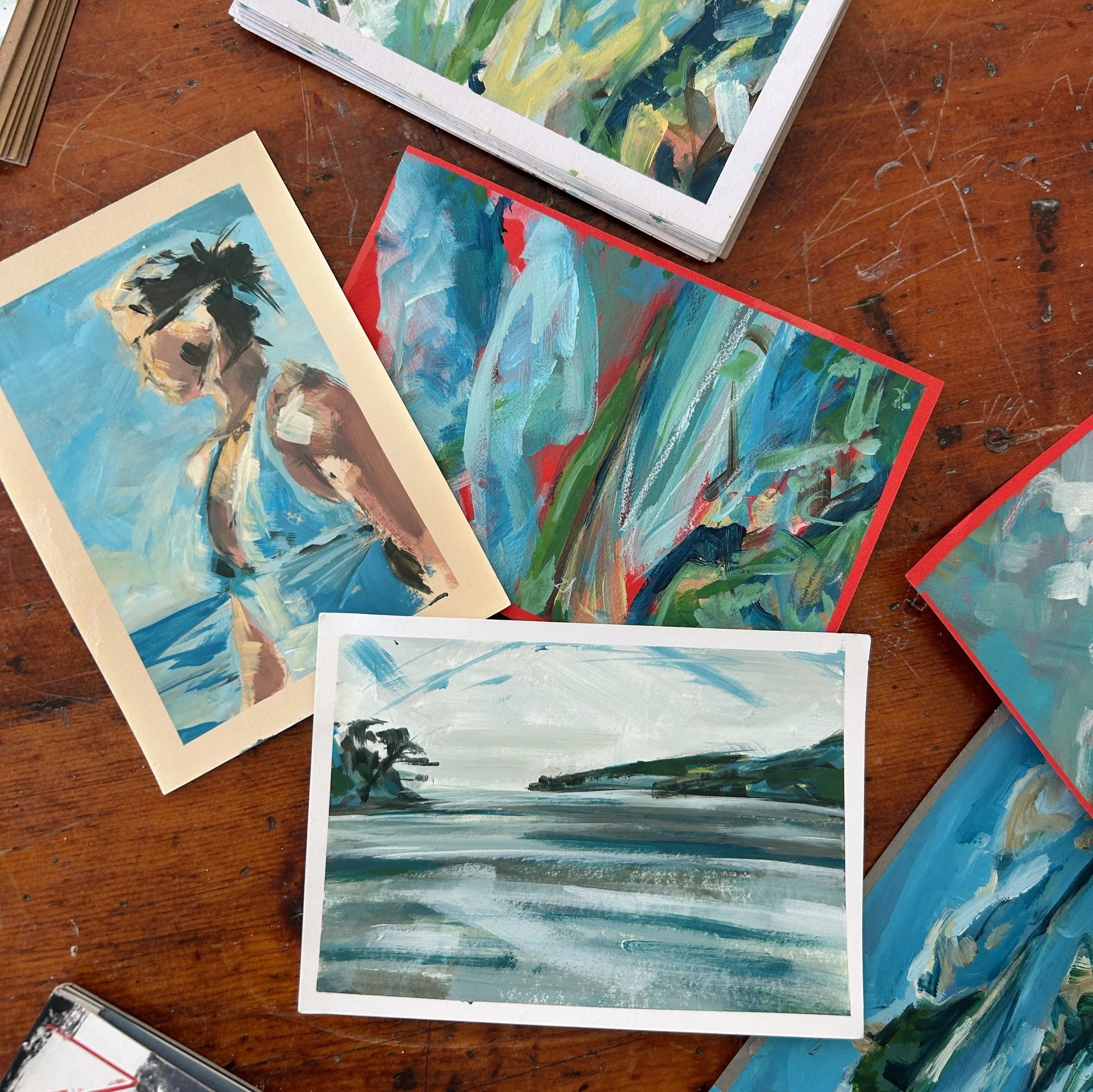 What a fabulous 2 days at Portscatho, sharing art, stories and what brought people to the Roseland.

I love doing these pop up days at the Boatmen&rsquo;s Shelter and no two days are the same. I&rsquo;m back again in June and will be in the studio I&