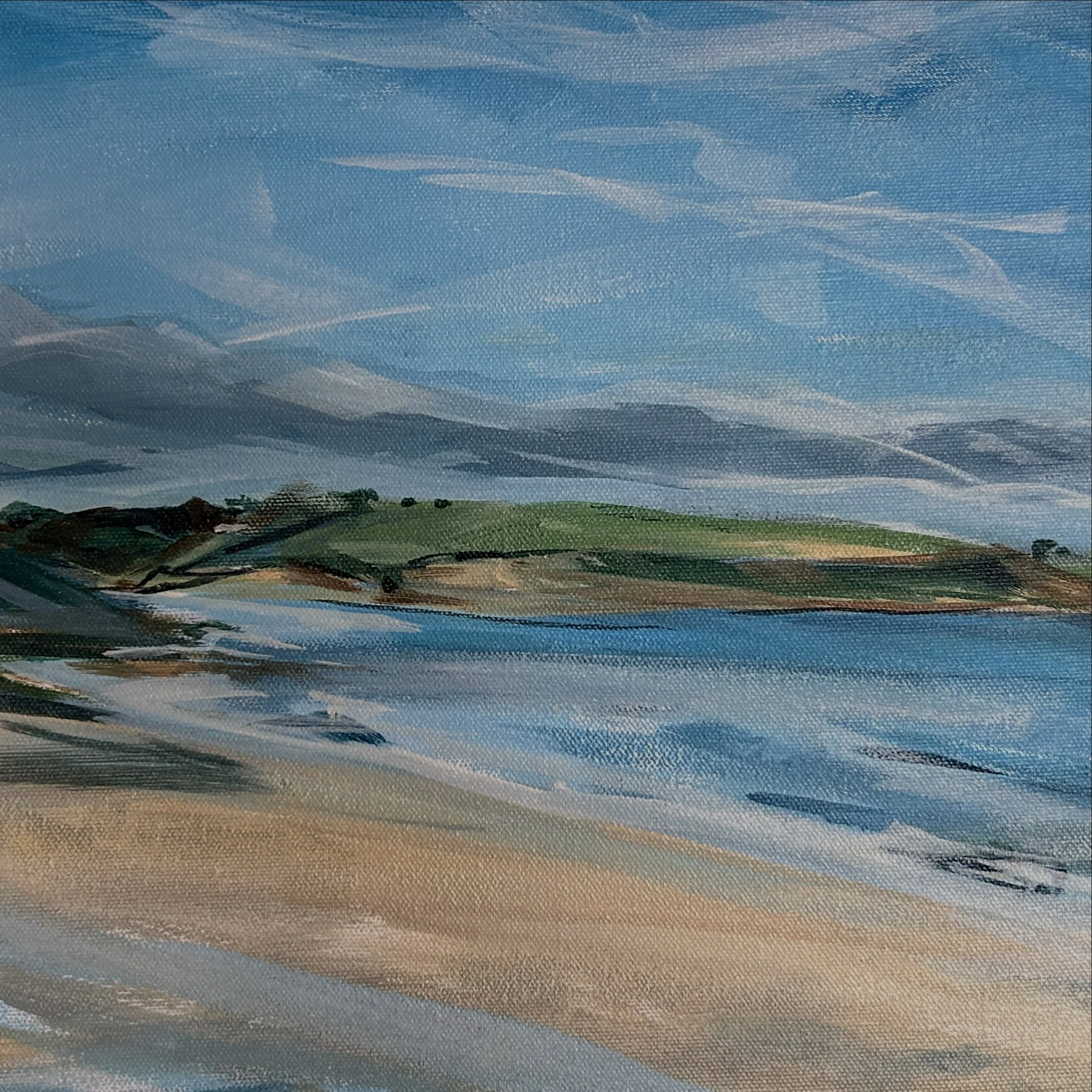 I&rsquo;ve quite a lot of ideas about what to paint next. Theme and different perspectives and places keep running through my mind. 

The thing is, I can&rsquo;t quite decide so I opted to stay close to home and paint more of the Roseland Peninsula. 