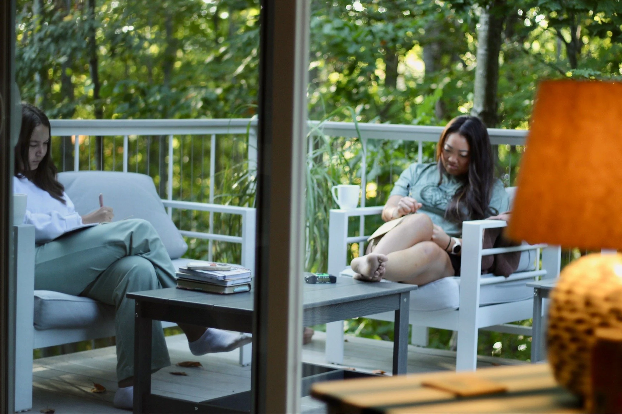 Nothing quite like coffee on the balcony to start the morning💙 (even in November🍁)

tags: South Haven Michigan vacation rental, South Haven MI lake house, Lake Michigan getaway, South Haven beach house, South Haven family vacation, South Haven Airb