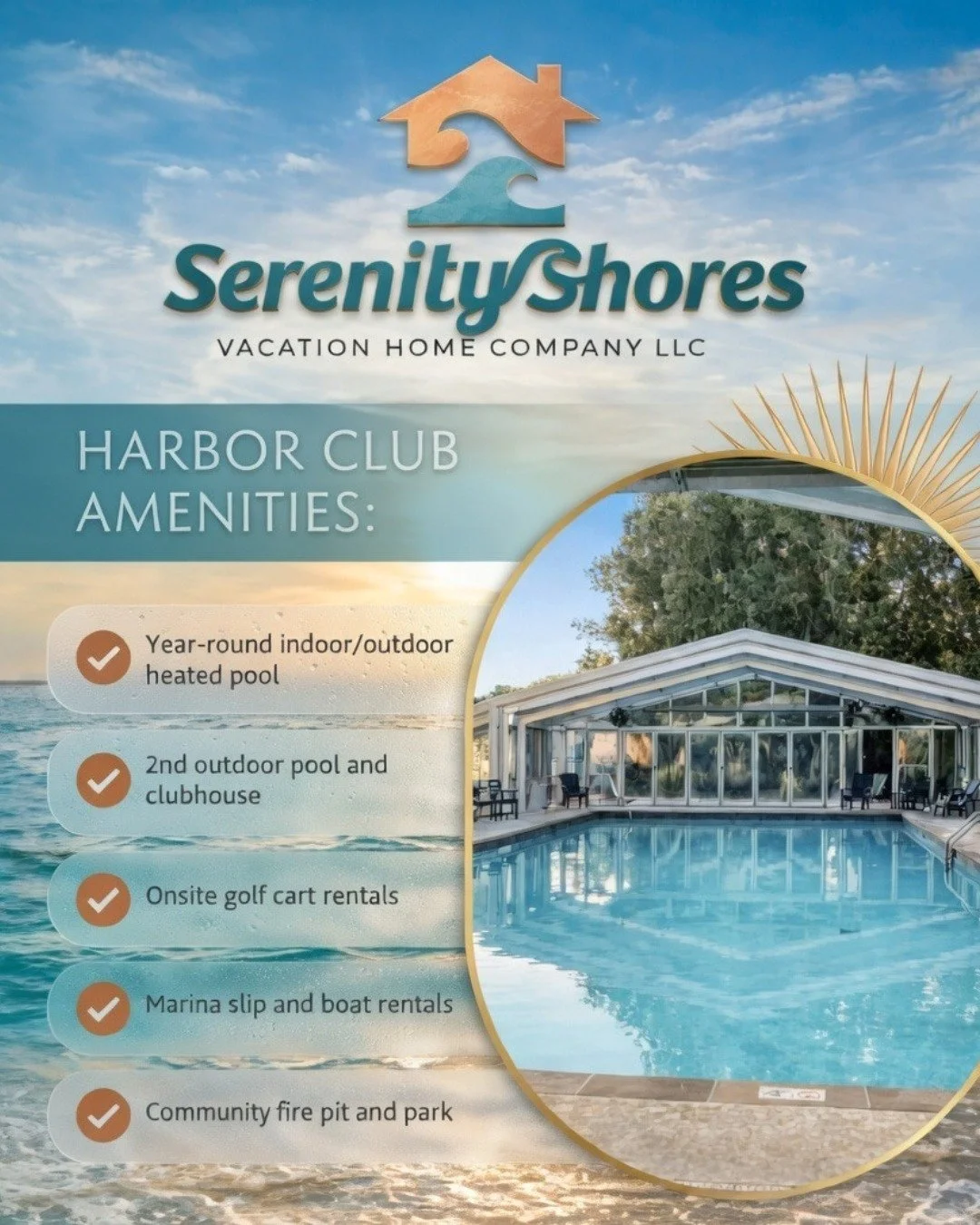 🌊 Discover Harbor Club &amp; Your Perfect South Haven Getaway
There&rsquo;s something special about arriving in Harbor Club Resort &mdash; where waterfront charm, marina views, and resort-style living come together in the heart of South Haven.
At Se