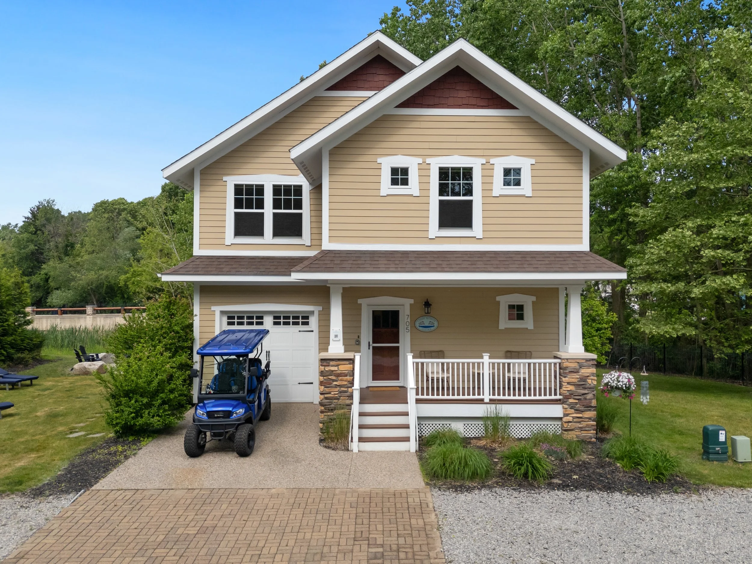 Cherry Blossom Cottage South Haven, Michigan vacation rental home near lake Michigan, available for direct booking.