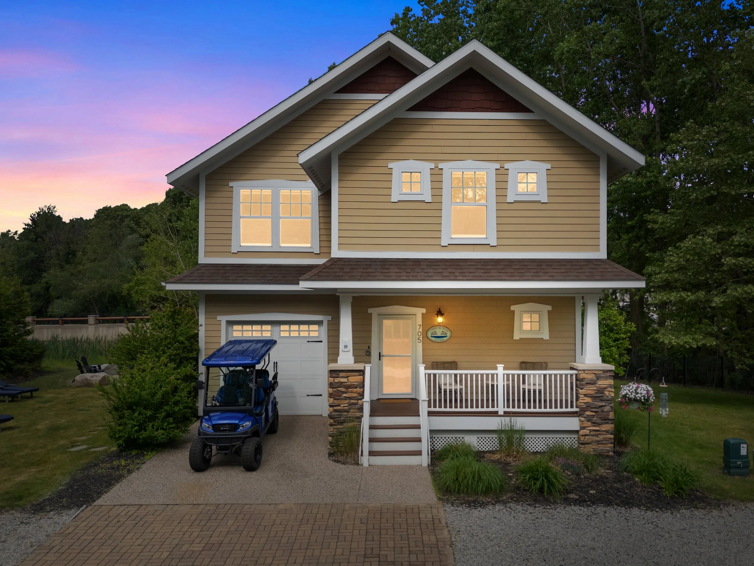 Cherry Blossom Cottage South Haven, Michigan vacation rental home near lake Michigan, available for direct booking.
