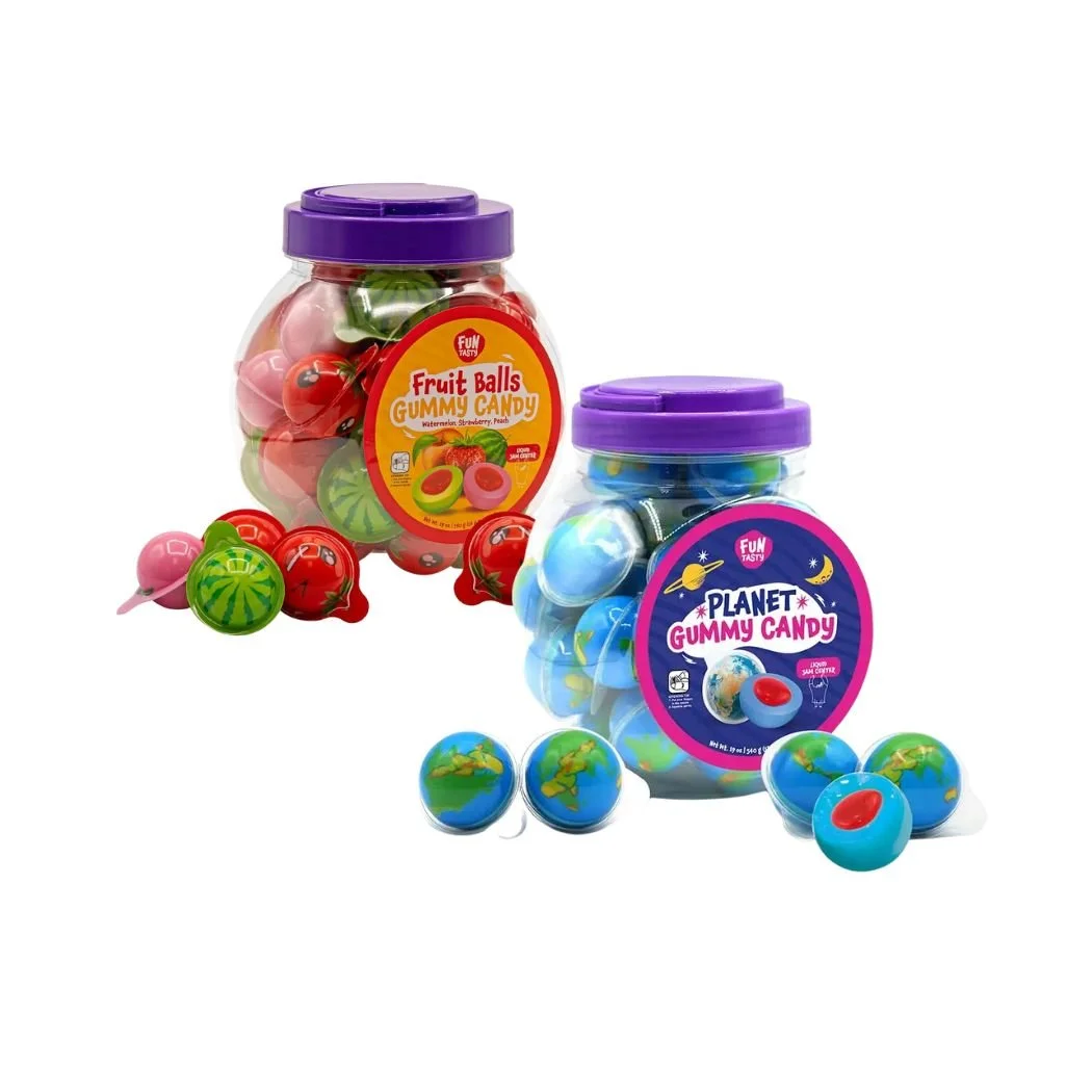 Jam-filled gummy candy 