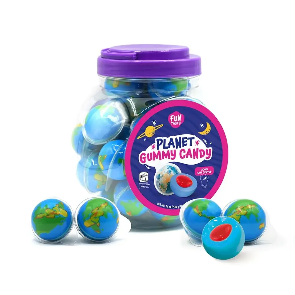 Jam-filled gummy candy 