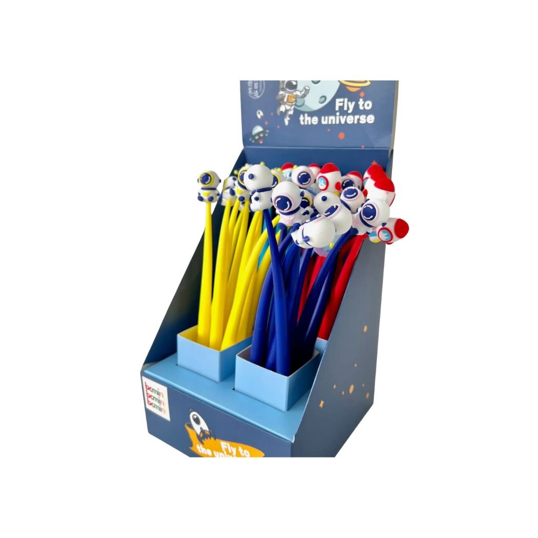 Space-themed wiggly gel pen