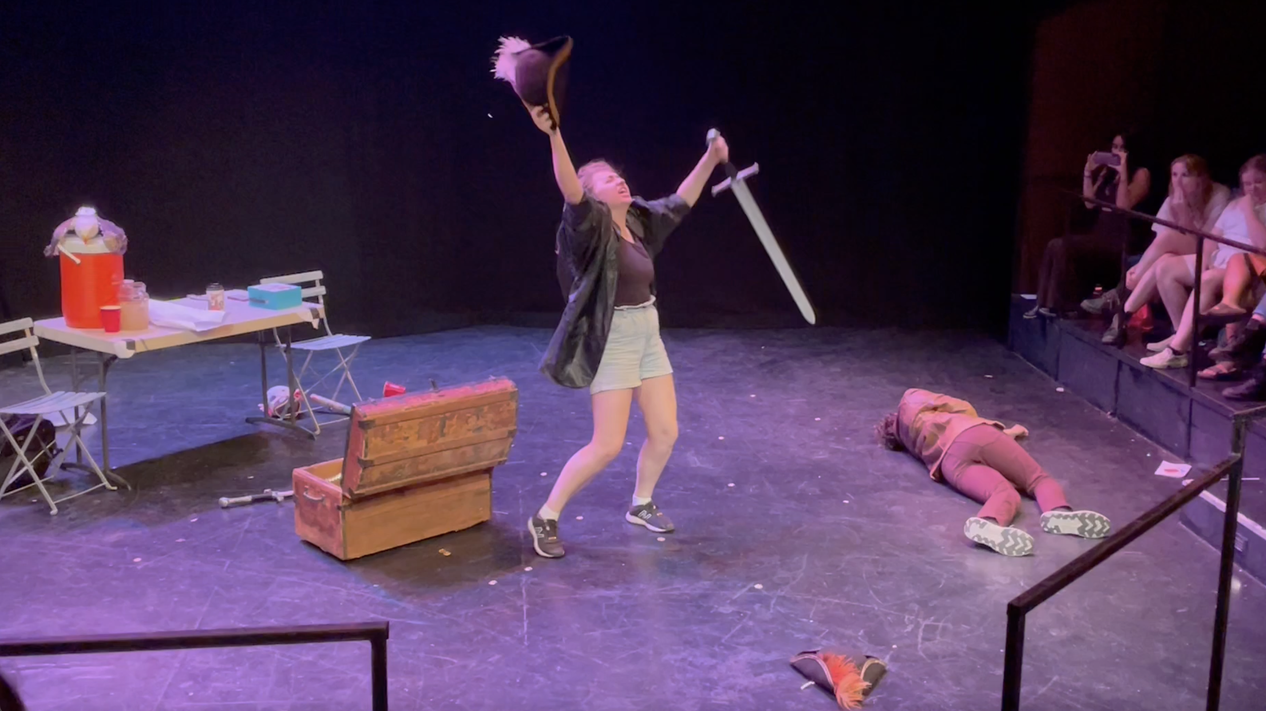 X Marks the Spot. Amplify 24 Hour Play Festival. UCSB. 2024. Still by Vivian Oxley