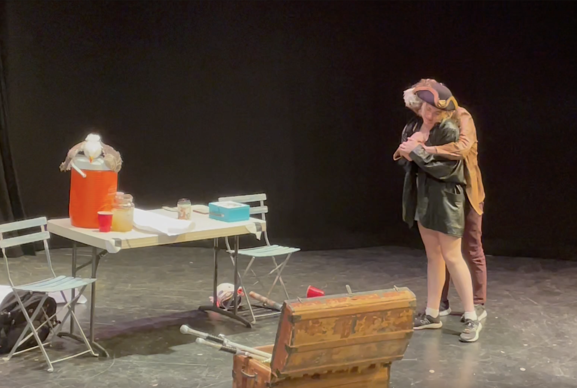 X Marks the Spot. Amplify 24 Hour Play Festival. UCSB. 2024. Still by Vivian Oxley
