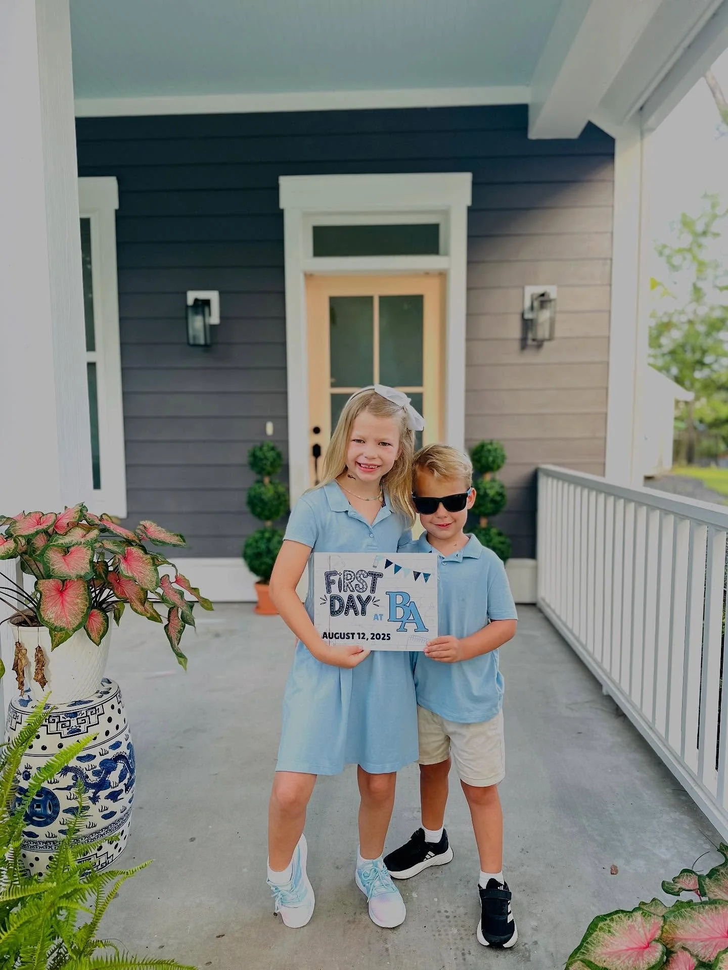 It&rsquo;s a beautiful day to start BA! The newest Eagles take flight! 🦅 (And so do I&hellip;to the couch&hellip;in a state of paralysis) 💙 @beaufortacademy