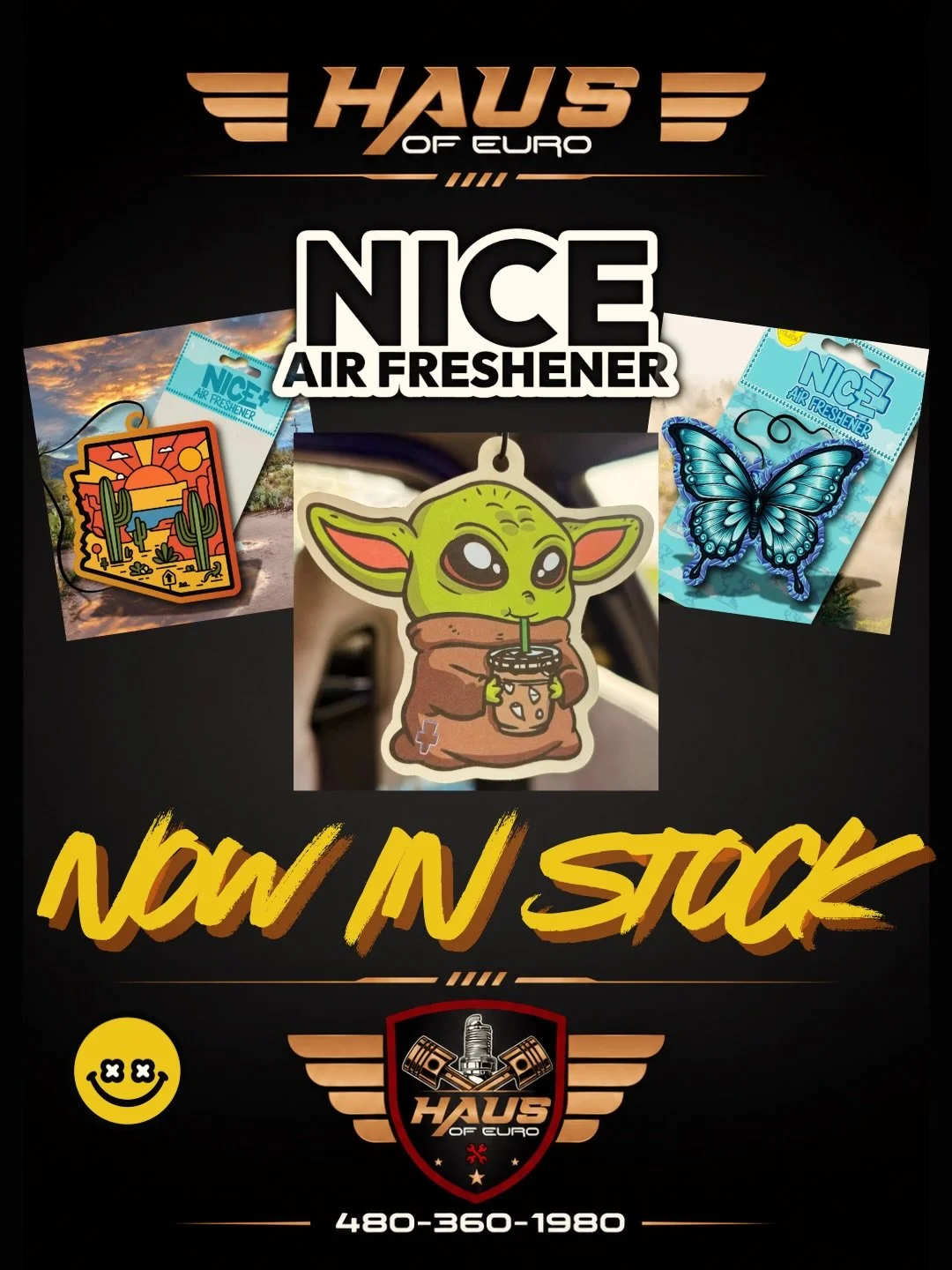 We are so proud to stock products from an Arizona Local Small Business. Our partnership mean so much to us here. We now stock a very small collection of @niceairfreshener HUGE selection of unique air fresheners. Check out our website for exclusive sp