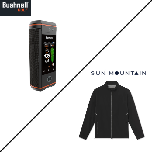 Package 2: Bushnell Wingman HD Golf GPS Speaker & Sun Mountain Stratus Waterproof Jacket