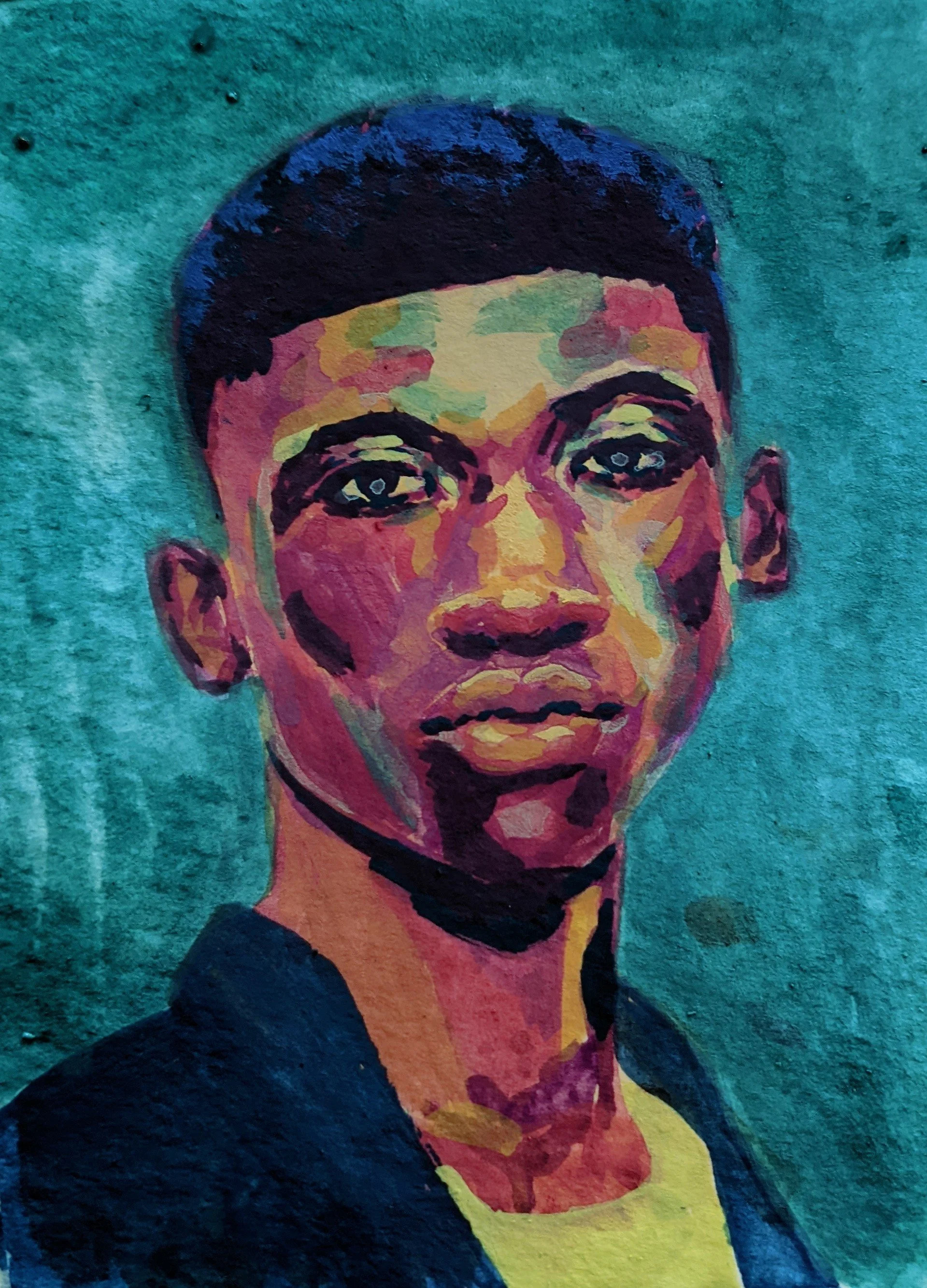 Exude, Gouache, 2023