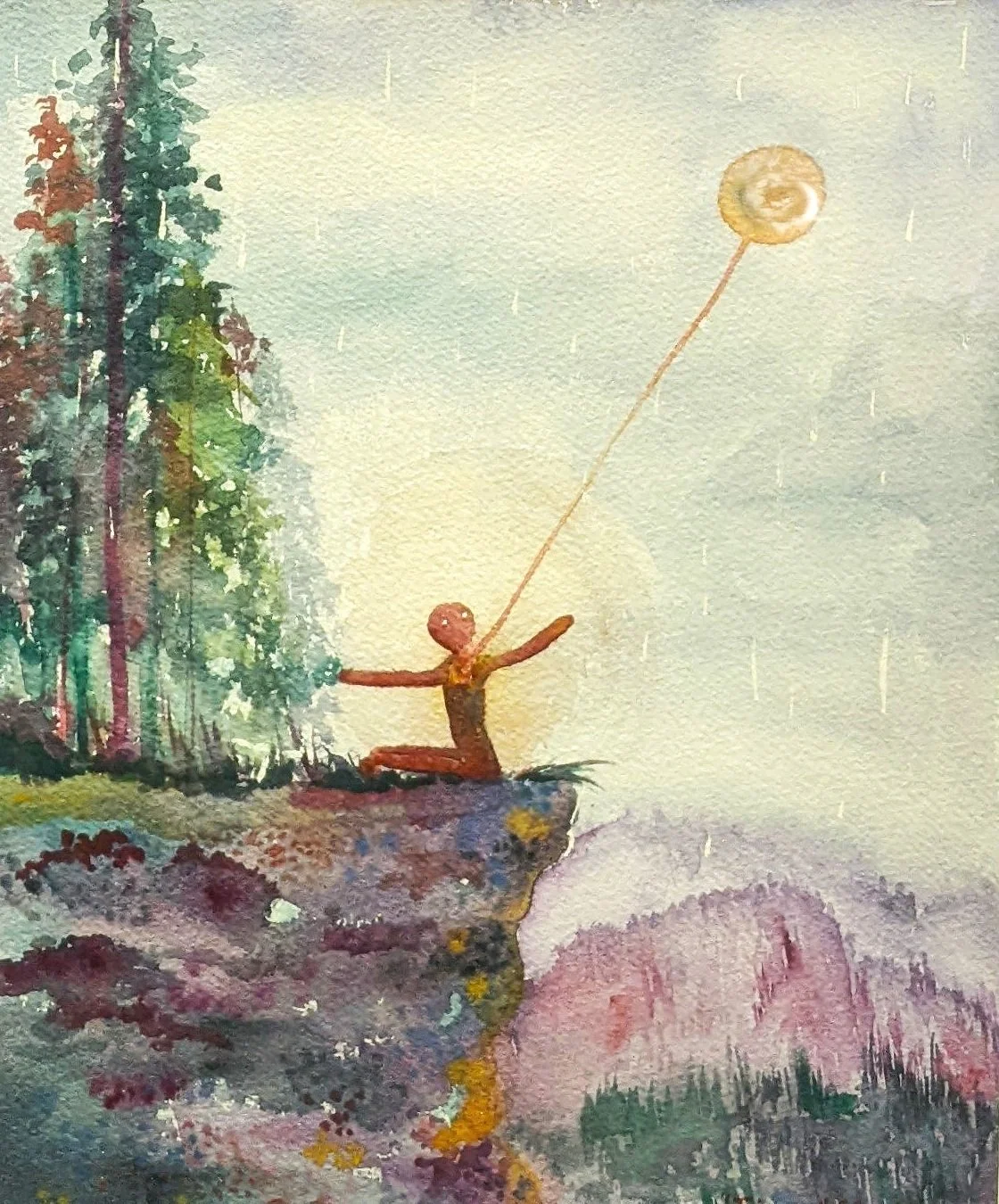 Triumphant, Watercolor, 2024