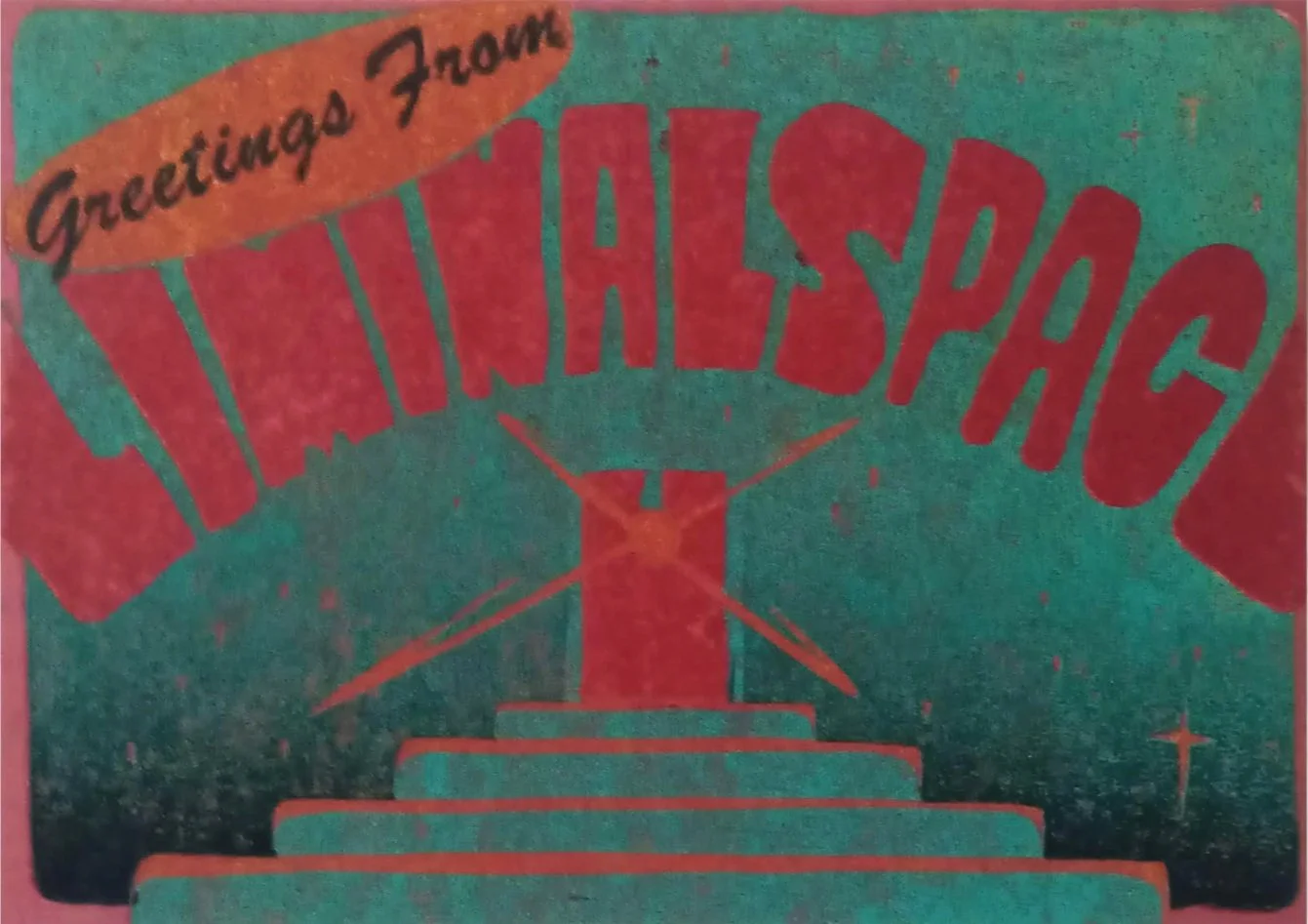 Liminal Postcard, Relief Print, 2024