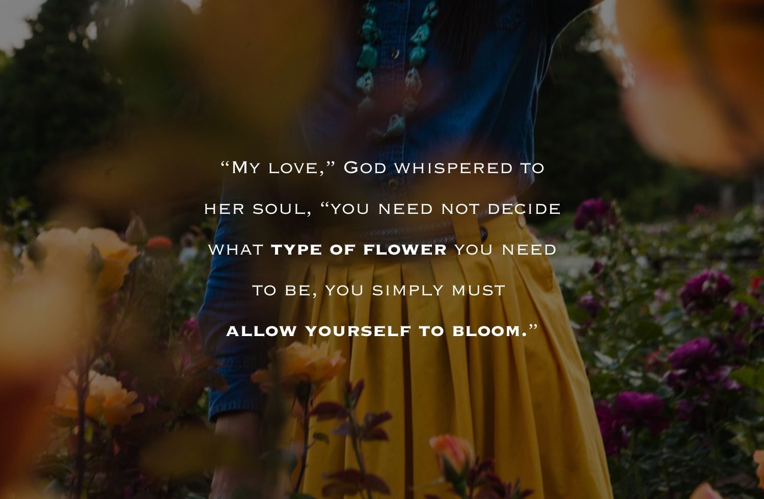 I love how this story ends...one of my favorites. &quot;Allow Yourself to Bloom&quot; 

#SpiritualStory #spiritualstory