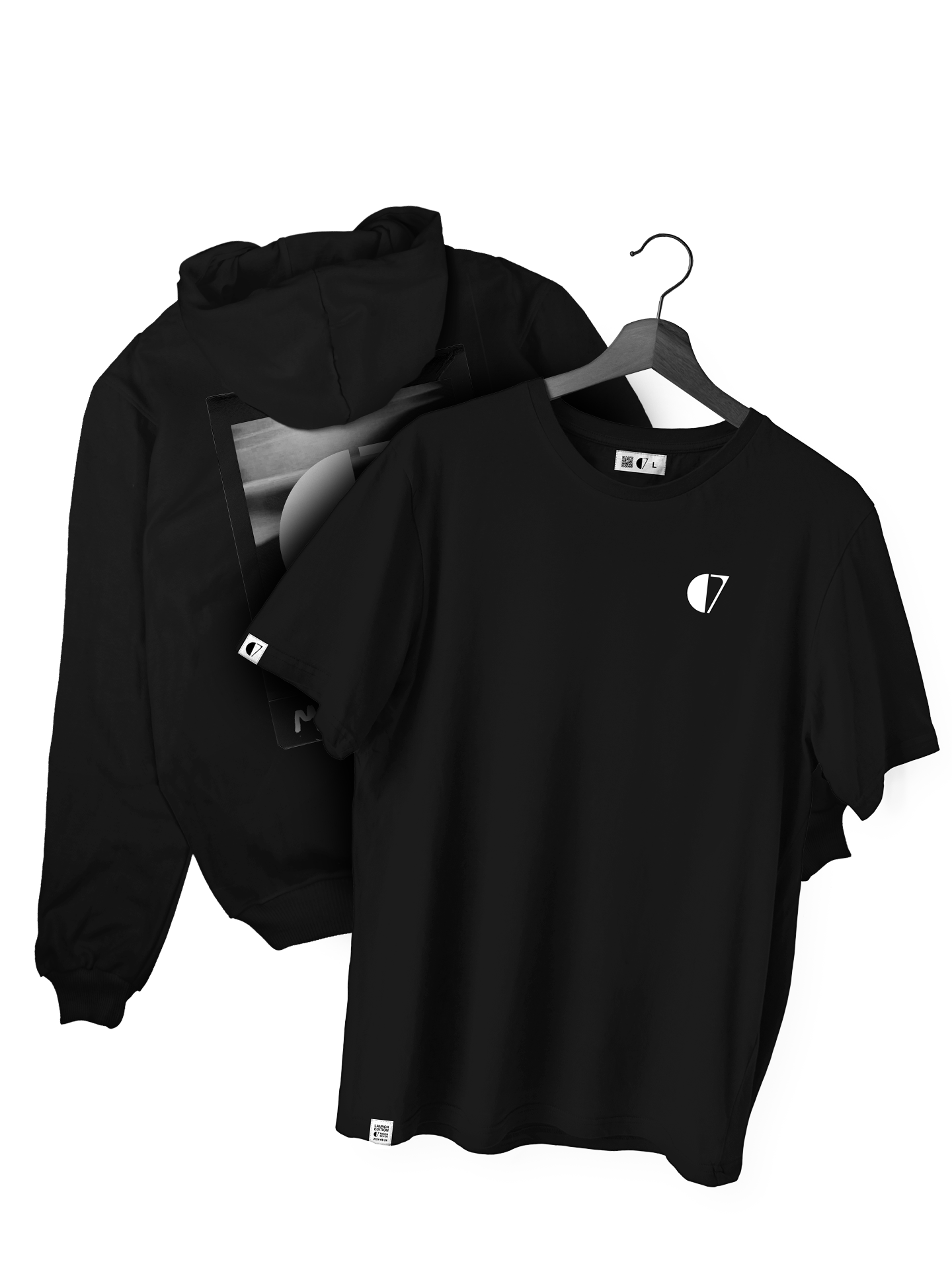 Moon 7 Films production company, limited merchandise Launch T-Shirt and hoodie front and back