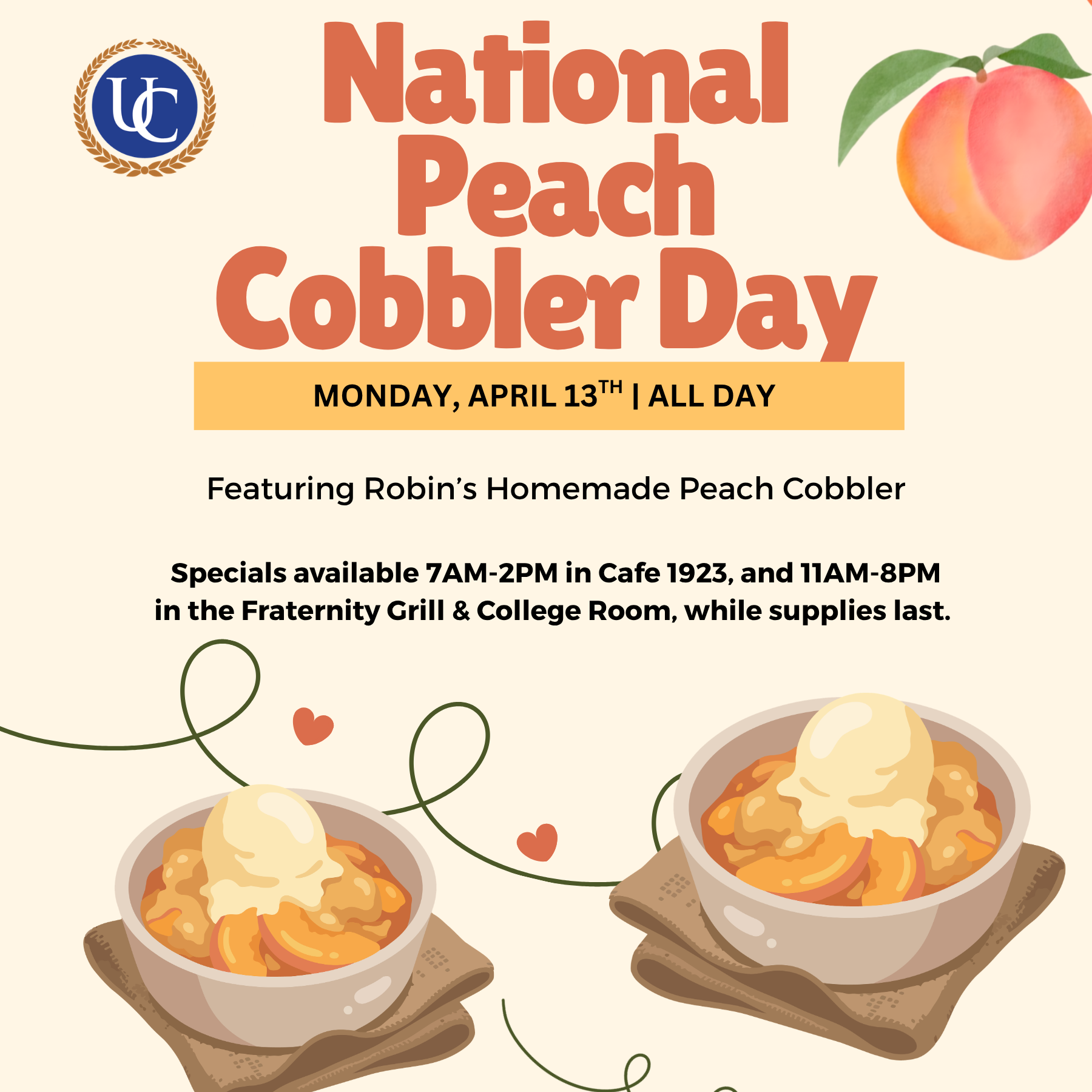 National Peach Cobbler Day