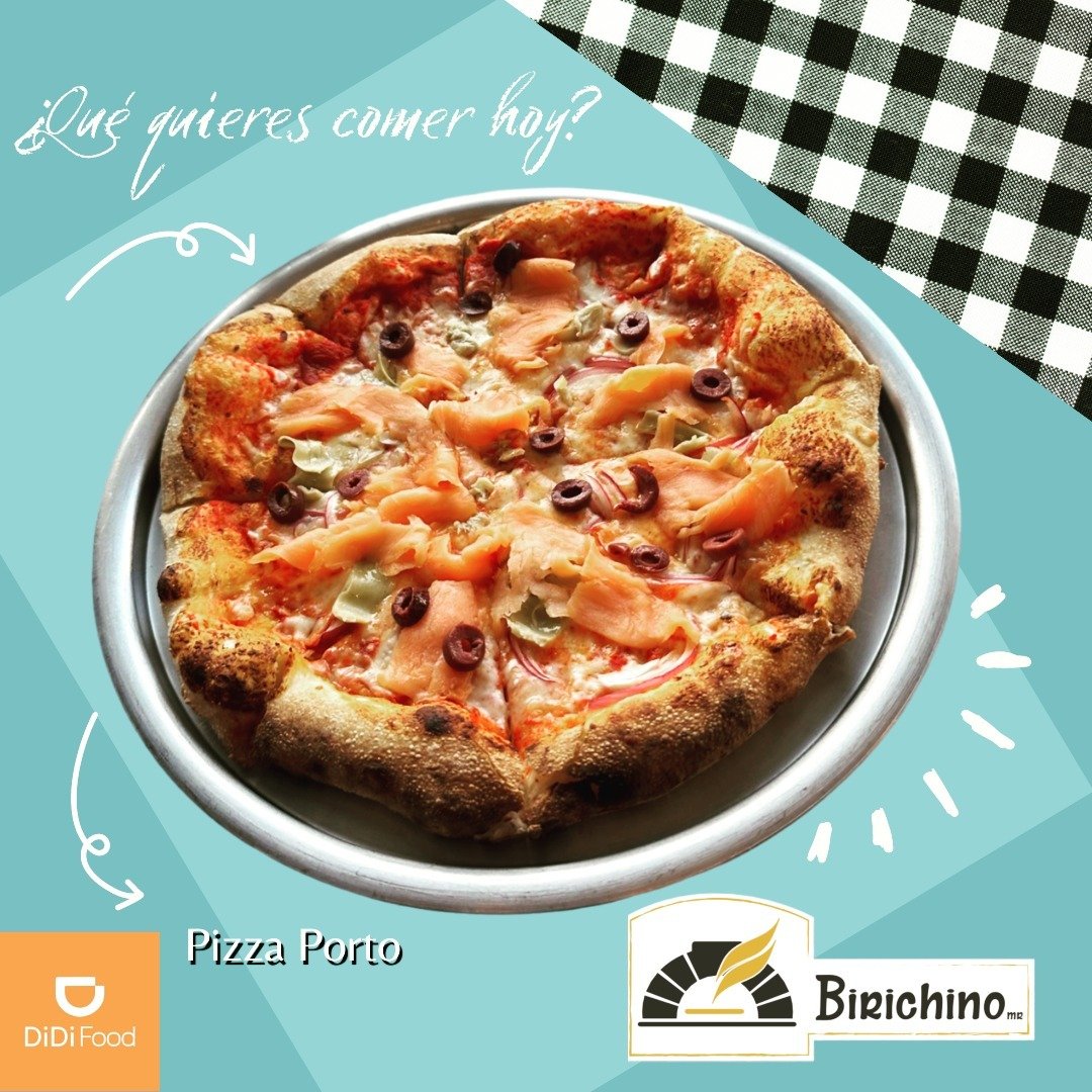 para saciar tu apetito disfruta nuestra pizza Porto, salm&oacute;n y alcachofa una deliciosa combinaci&oacute;n🍕🍕🍕.