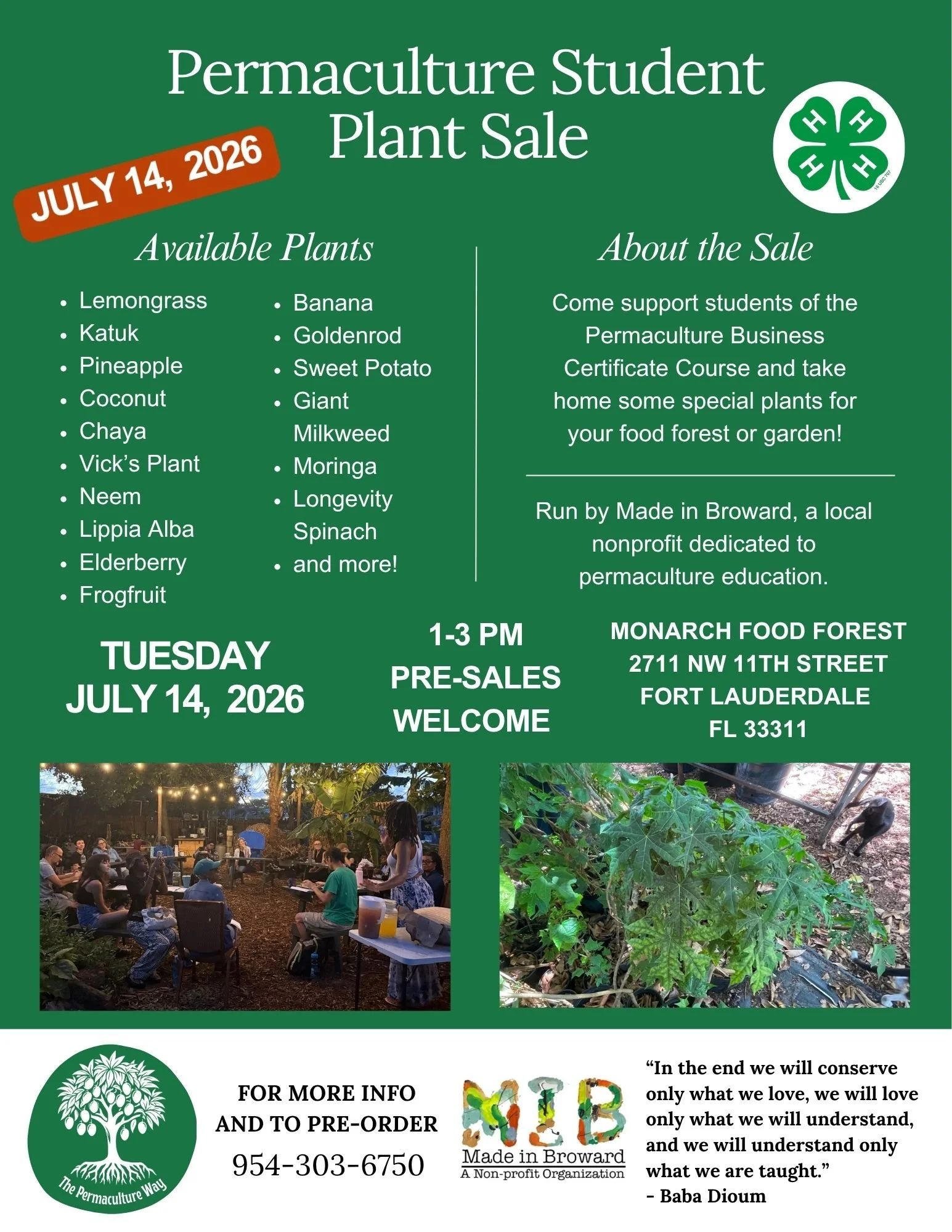 Plant Sale