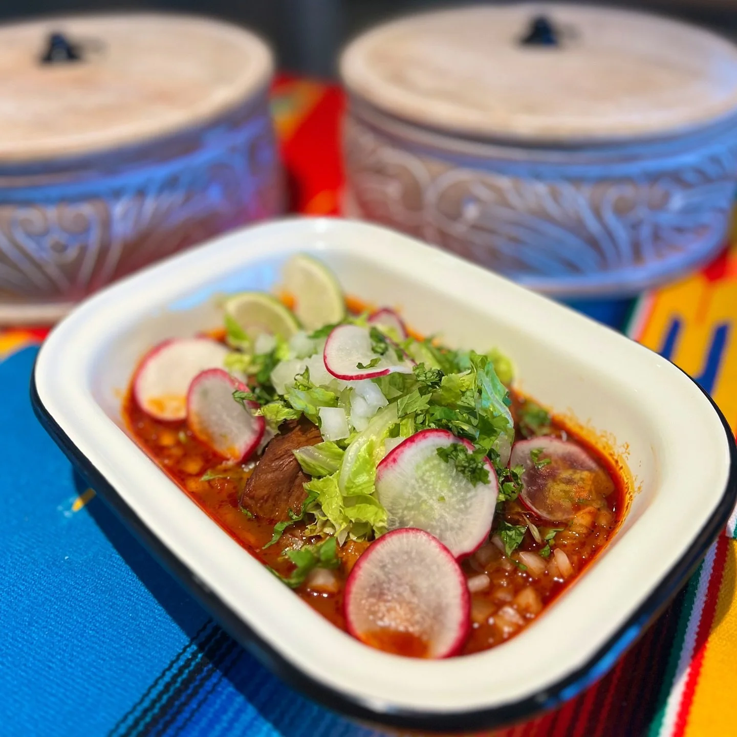 Soup season, but make it La Ventana style. Grab a bowl of our Pozole special while it lasts! 🌶️🥣