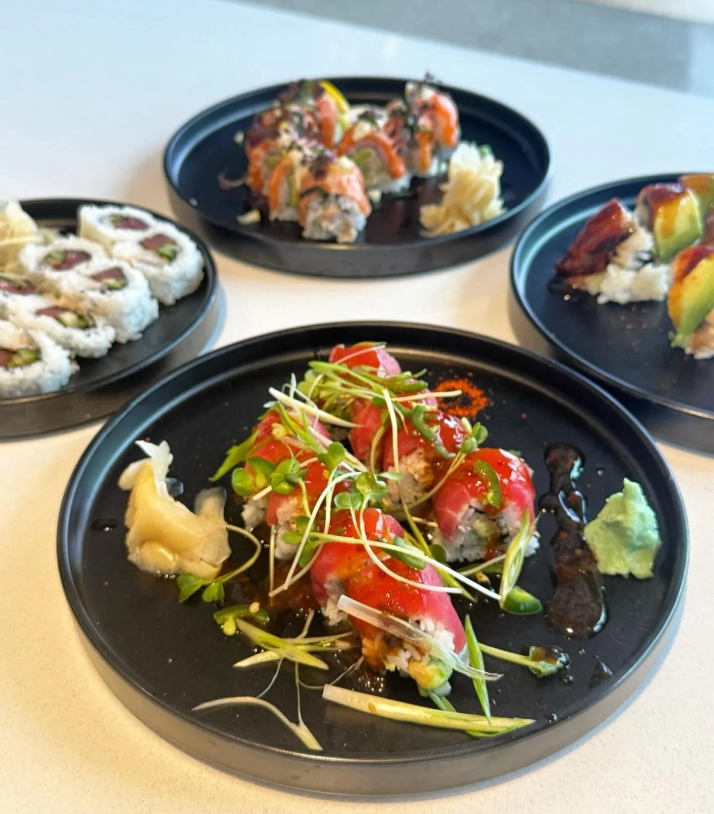 We loved seeing everyone try sushi from our NORI LAB pop up today 🍣✈️ Tomorrow is your last chance to enjoy our sushi offerings this year. Stop by, and keep an eye on our socials for upcoming pop-ups!