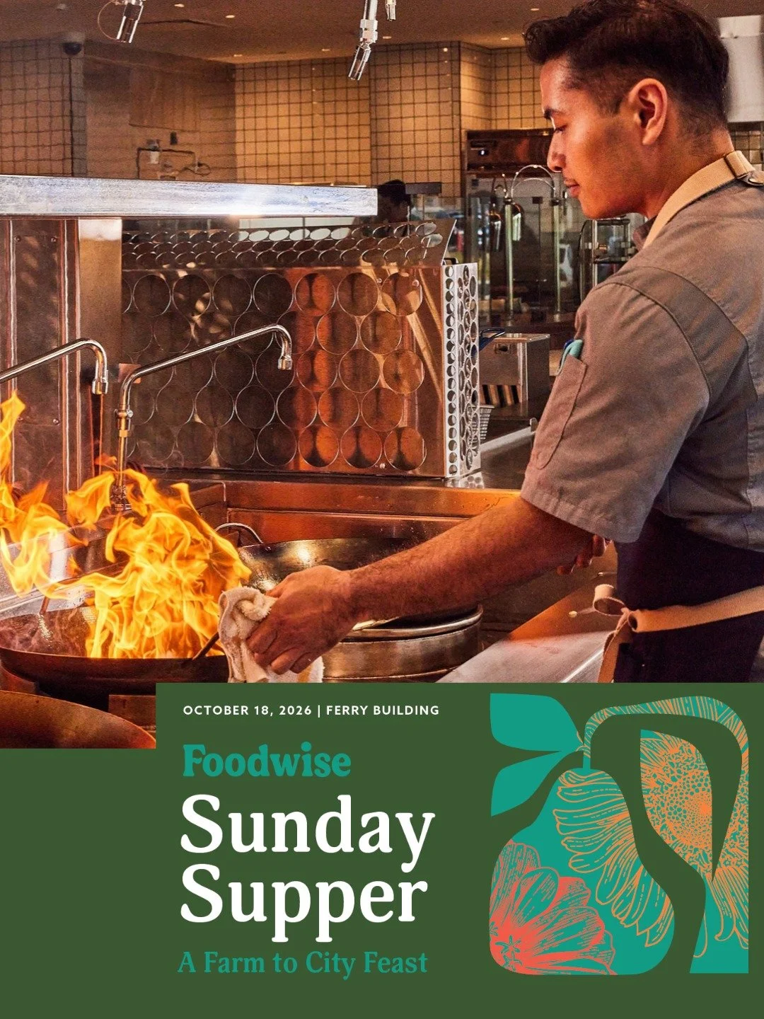 Join us in supporting local farms, food access, and youth education at @Foodwise Sunday Supper: A Farm to City Feast on October 18 at the @FerryBuilding! 🍐🥂✨ Enjoy an abundant walkaround reception and elegant four-course dinner featuring 35 top res