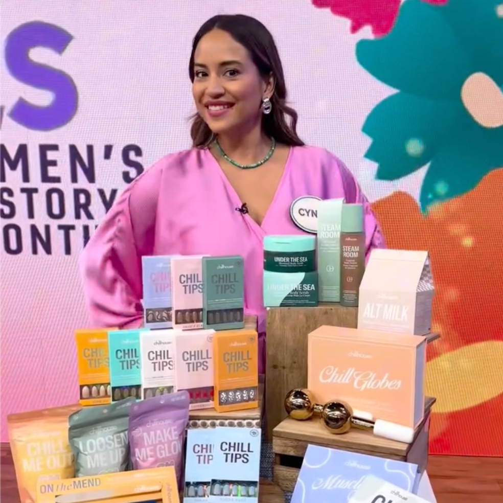 Cyndi Ramirez on Good Morning America for Chillhouse. Content capture and reel by Avia Hawkins. Click to view.