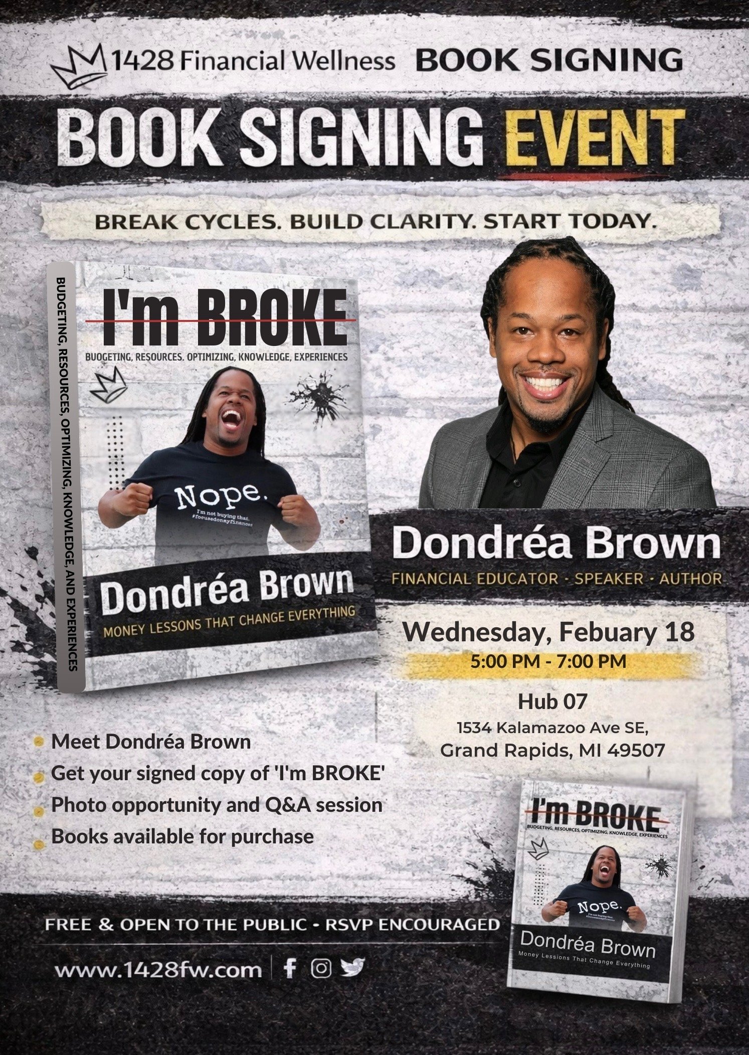 Dondrea Brown Book Signing Event