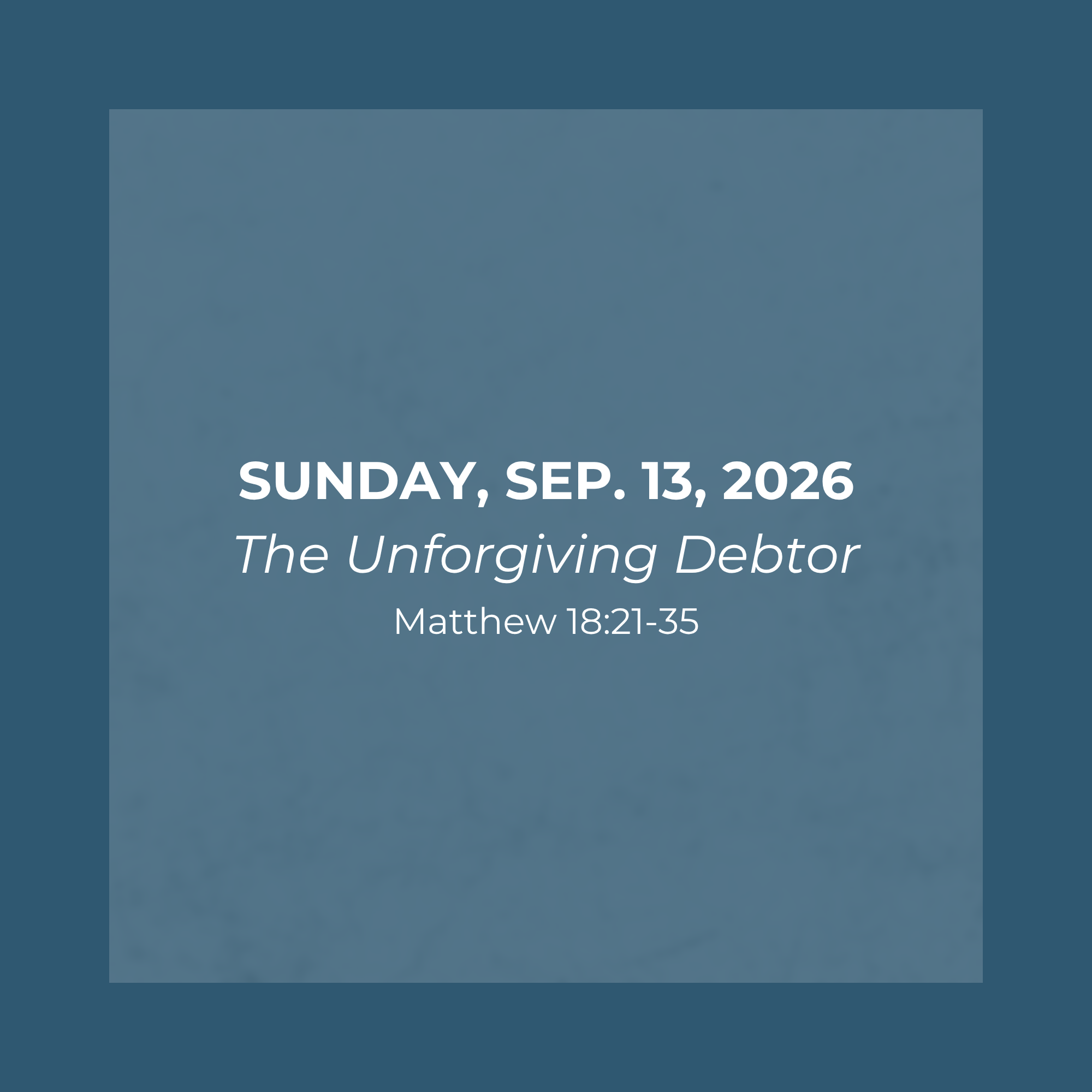 The Unforgiving Debtor