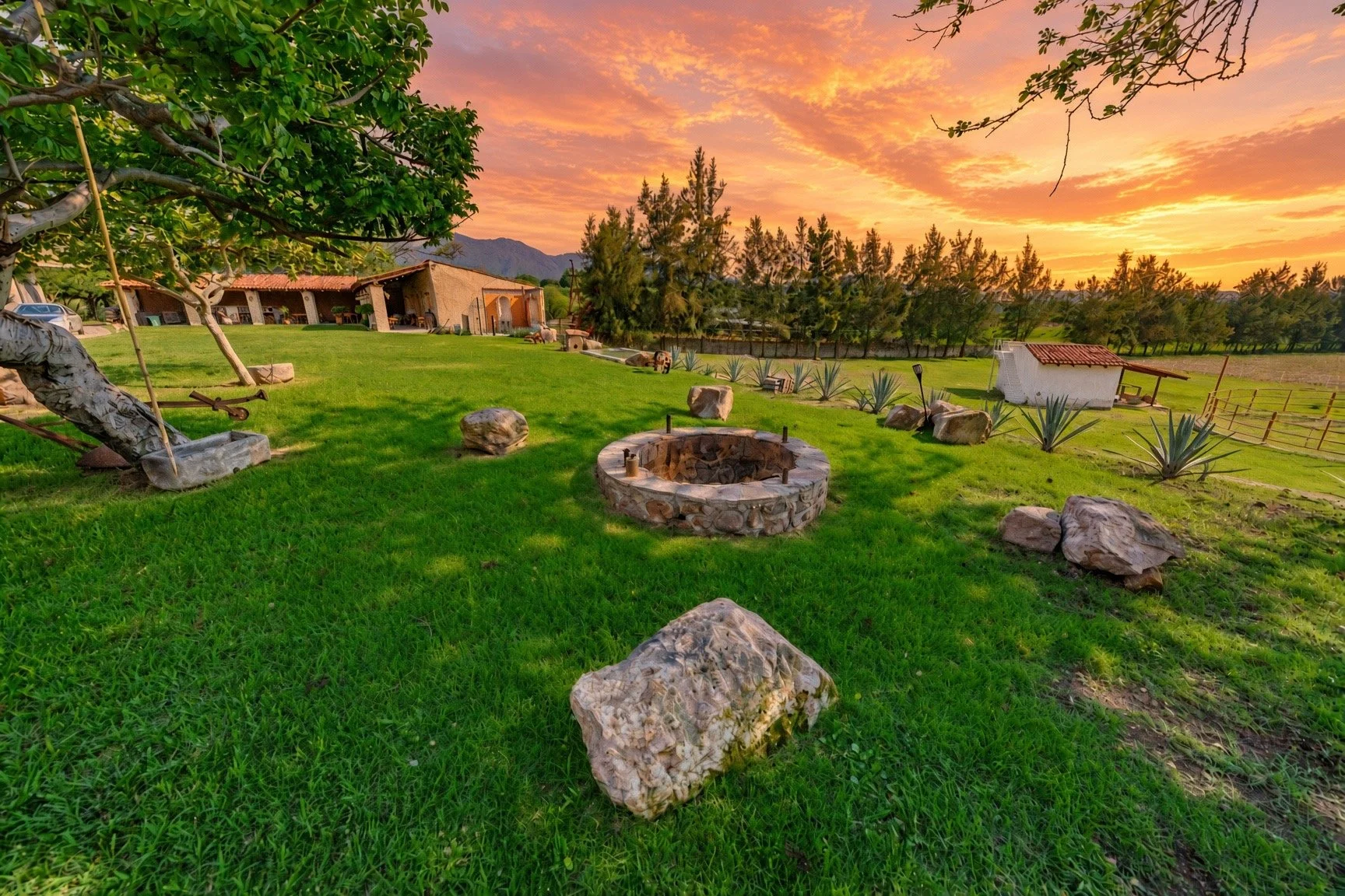 You’ll absolutely love the cozy fireplaces scattered throughout the Ranch.