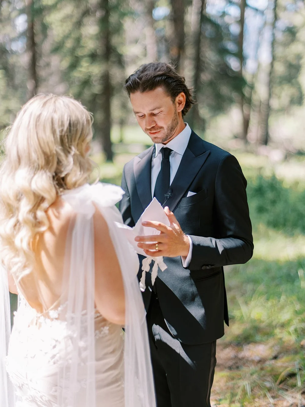 private vow exchange in banff
