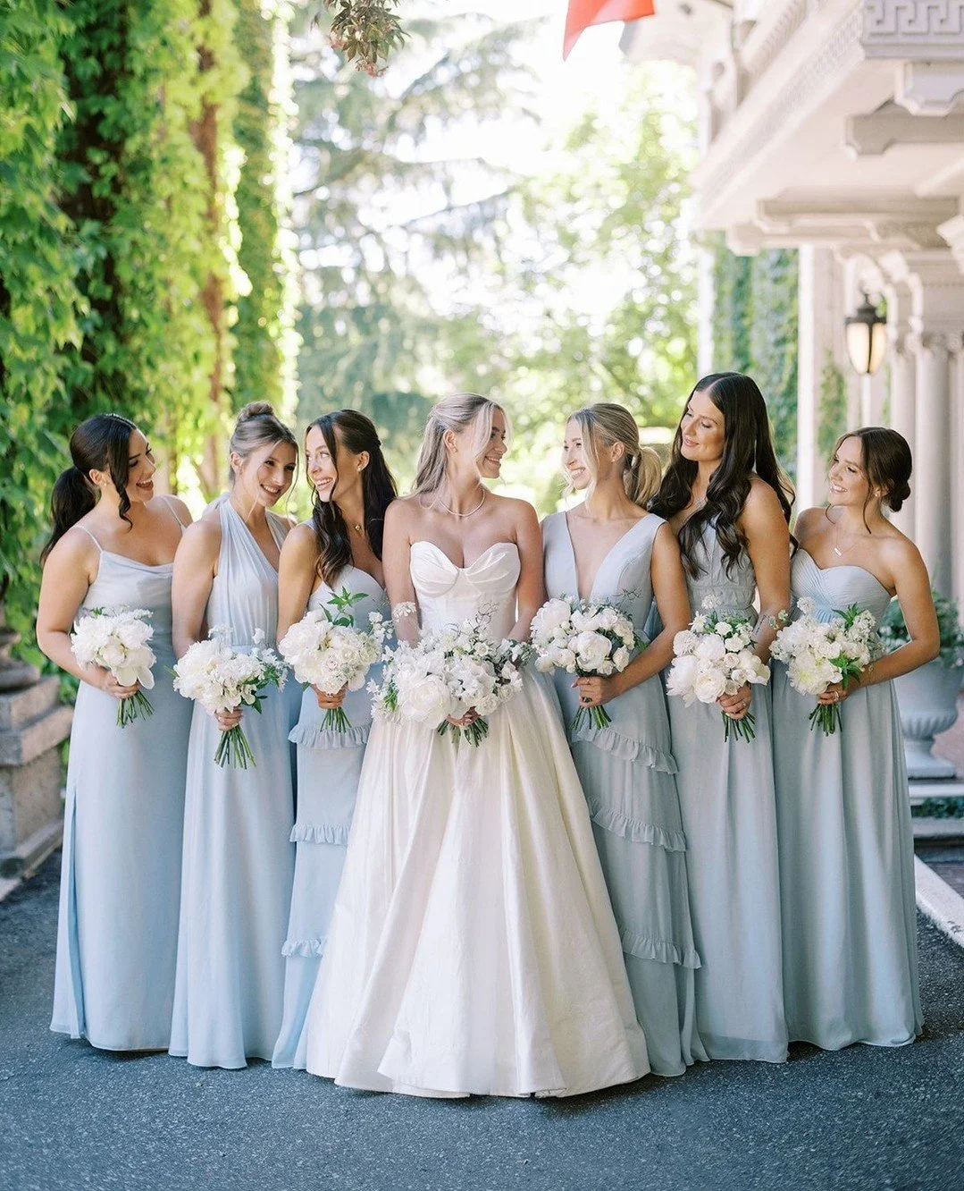 I always like to plan for TONS of time in the morning, lots of getting ready time. That way we can do bridal portraits and if we need to we can photograph the wedding party ahead of the ceremony too! Leaving extra buffer in the morning just means whe