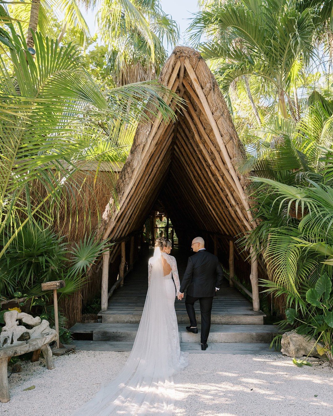 When "Jungle" is the whole theme for the wedding so you have it in Tulum🌴⁠
.⁠
.⁠
.⁠
Planning &amp; Design: @momentsbymadeleineyyc⁠
Photography &amp; Videography: @miltonphoto⁠
Rentals: @archiverentals⁠
Rehearsal Dinner Venue: @dosceibas⁠
W